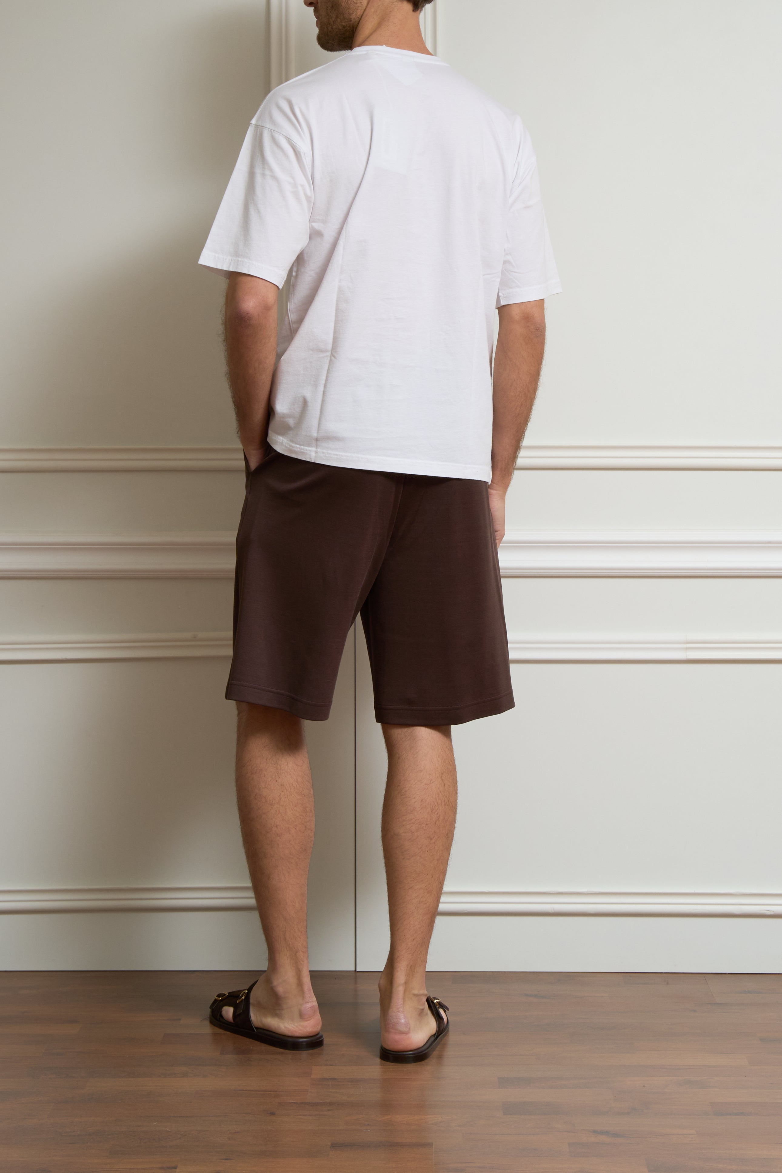 T-Shirt mit Print in weiß