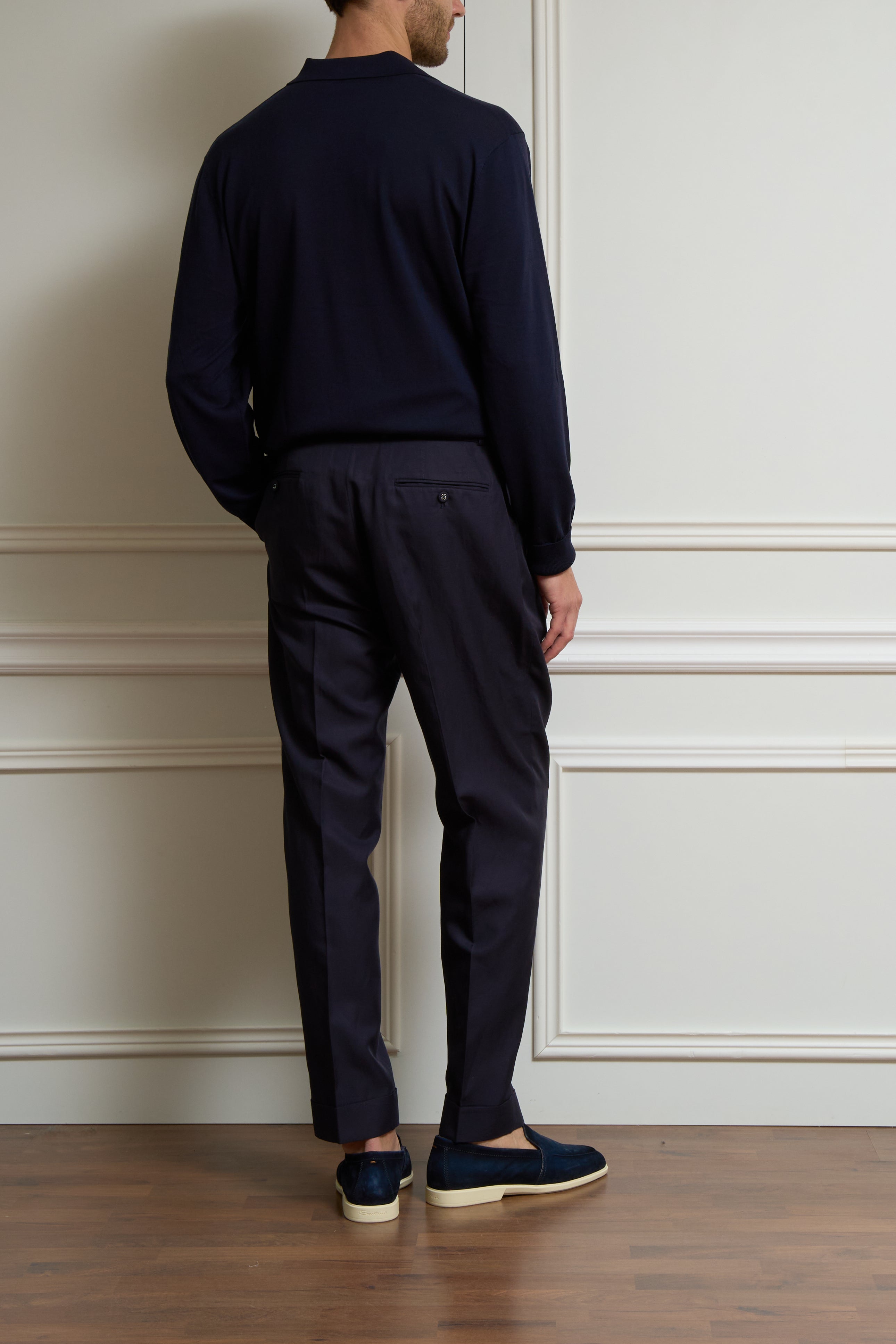 Leichte Hose in navy