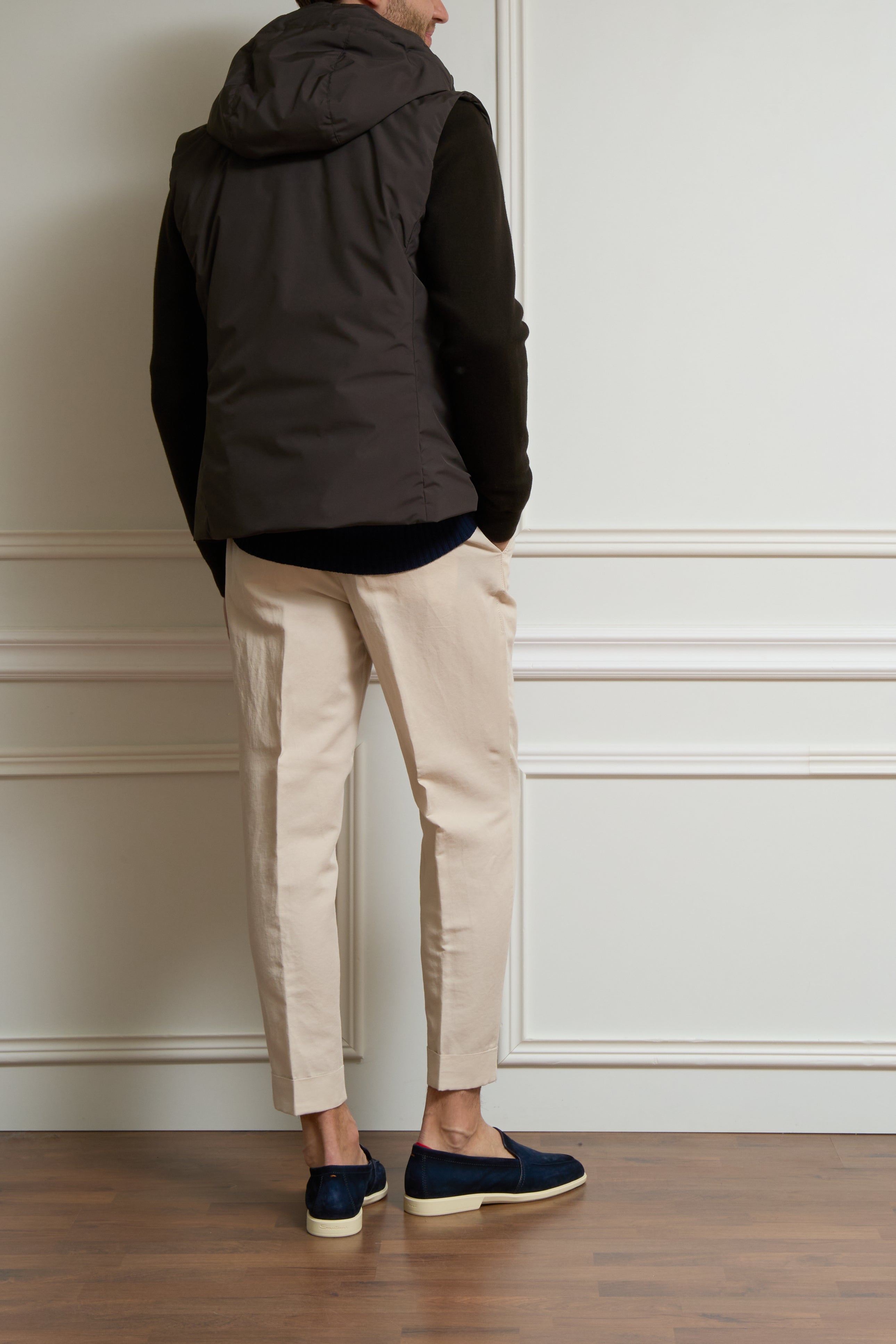 Hybride Jacke in braun