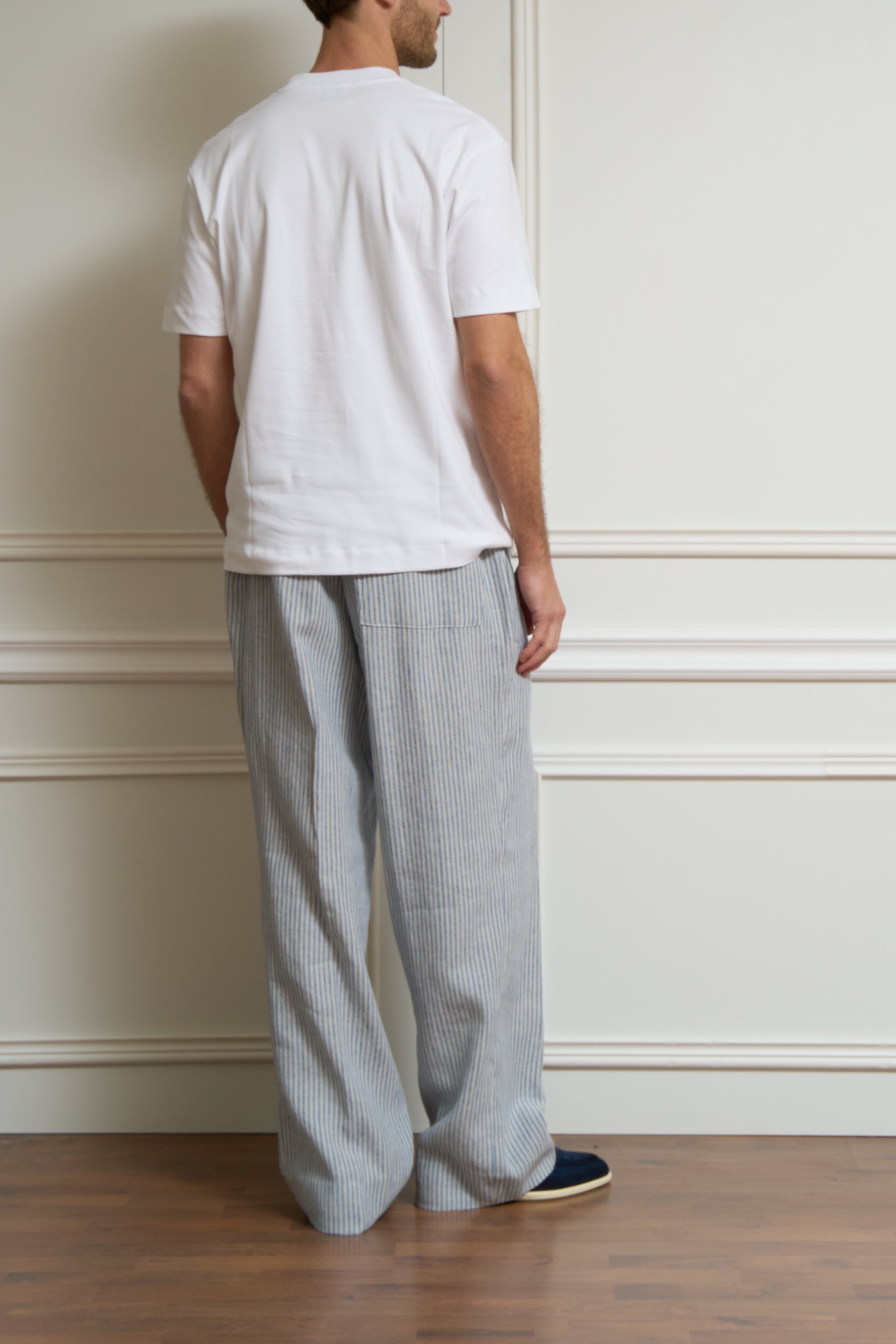 Locker geschnittenes T-Shirt  in weiss