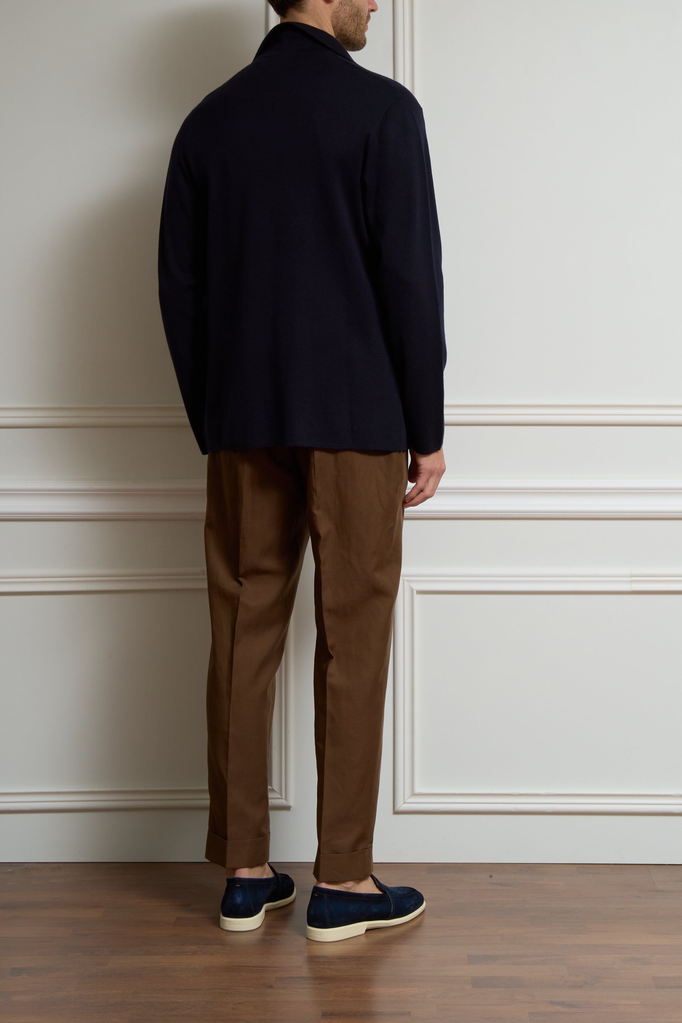 Strick-Sakko in navy