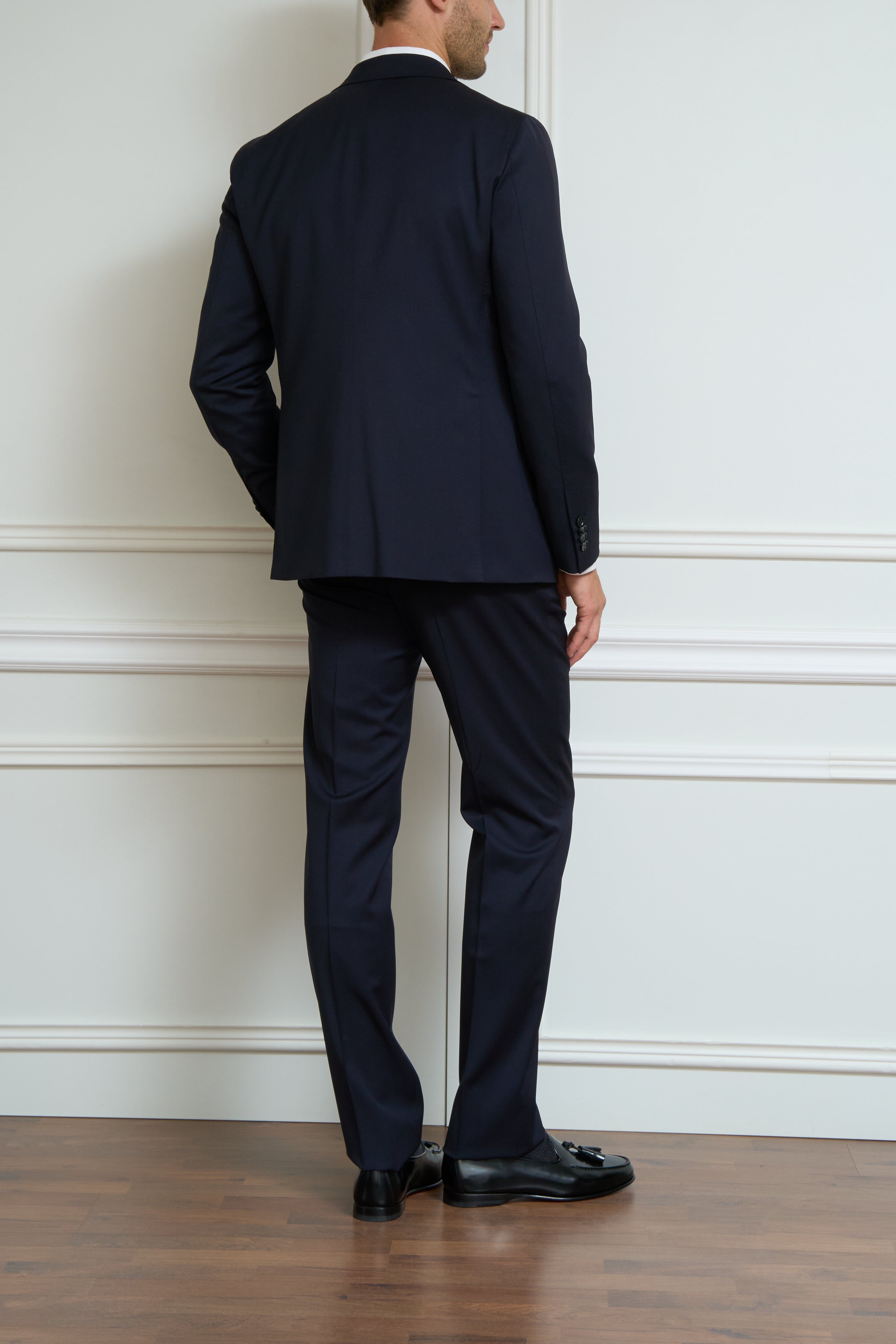 Three-piece suit in blue