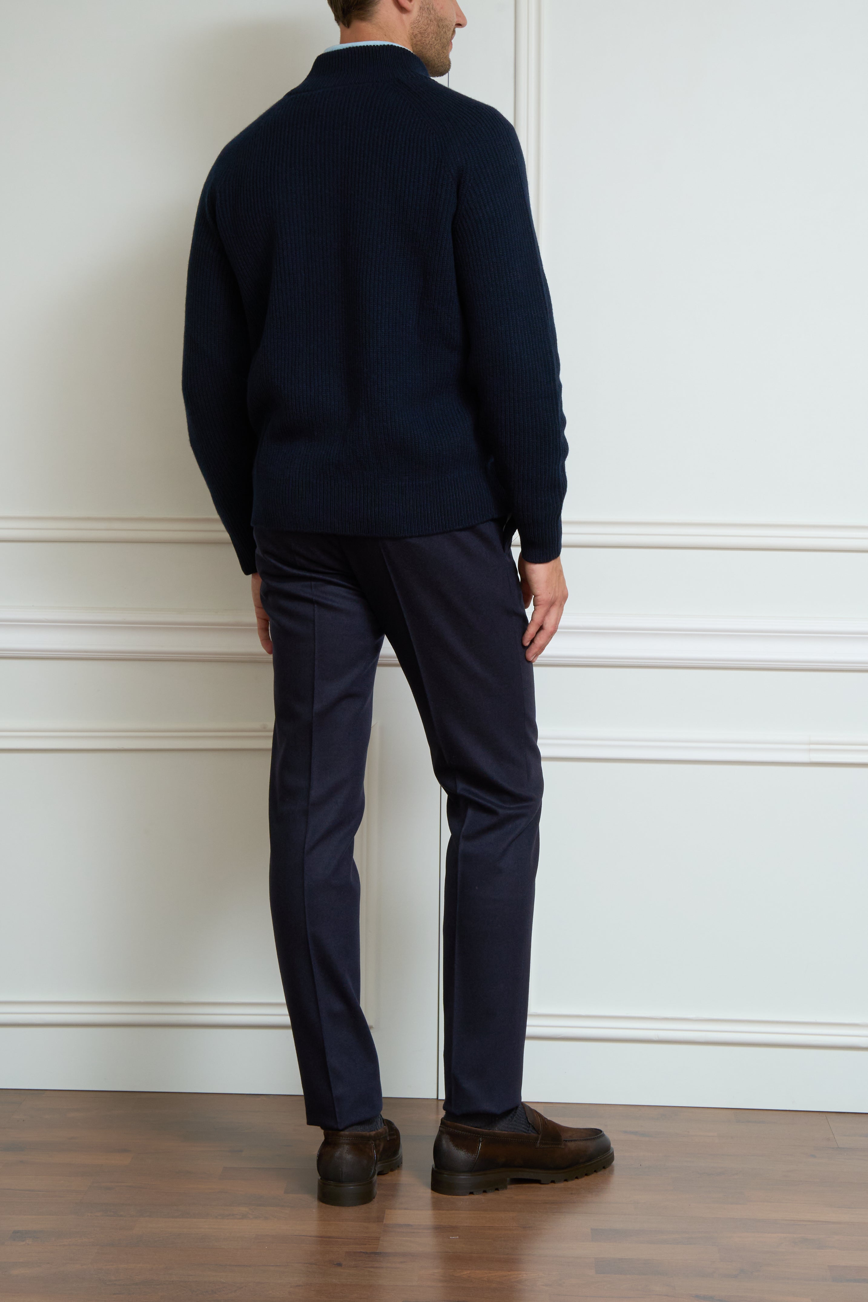 Zipper jacket in navy