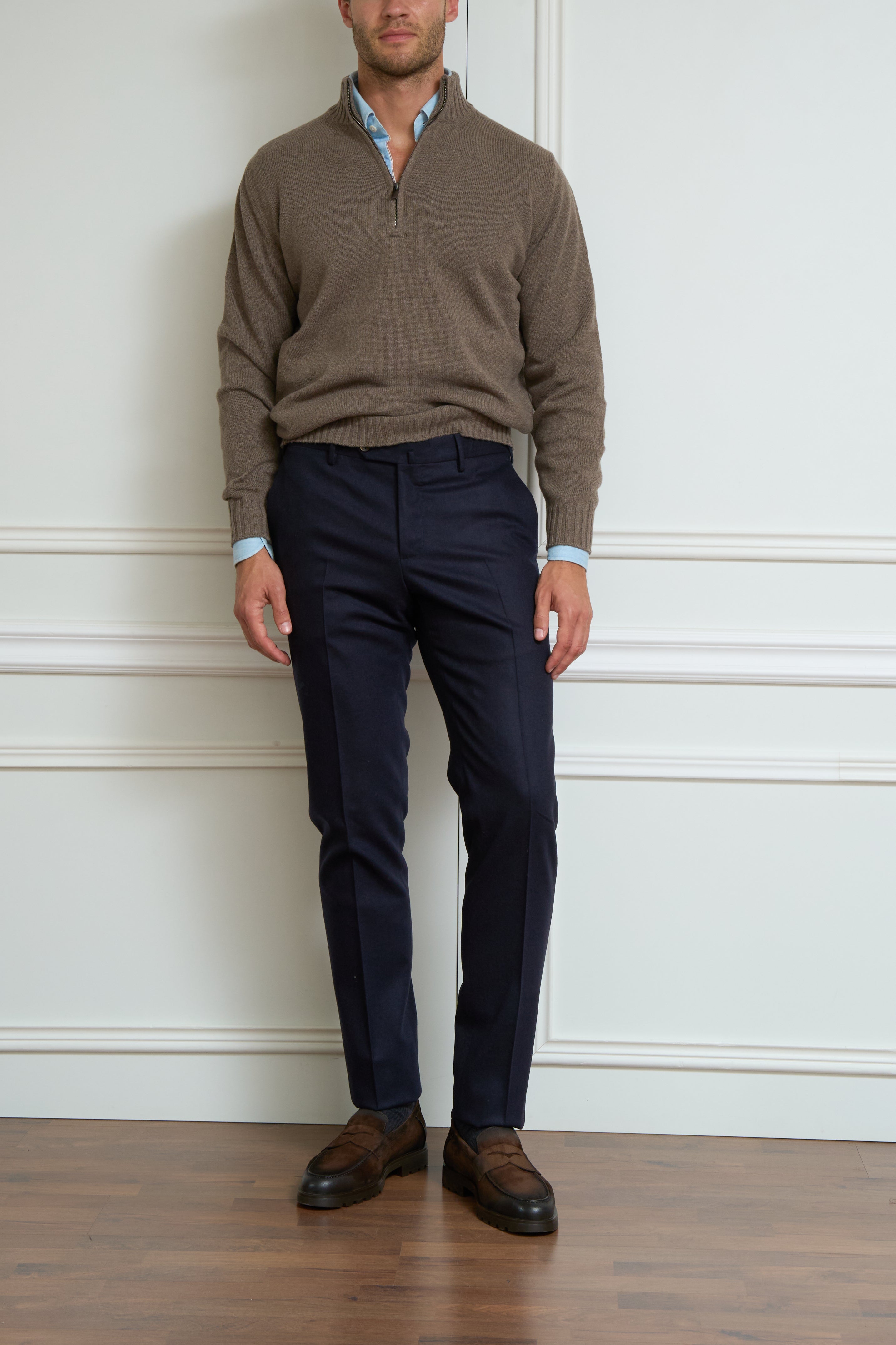 Chinos in navy