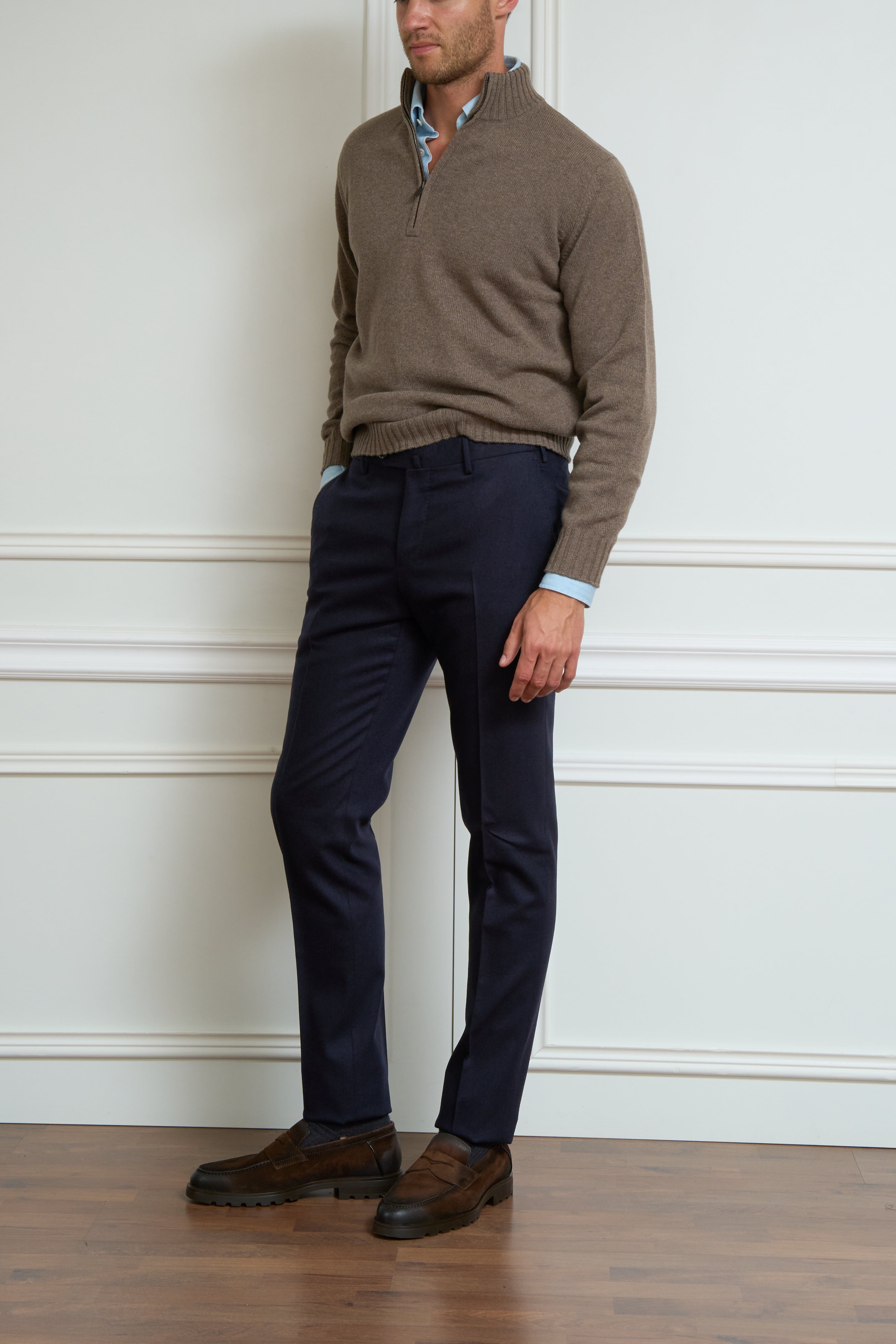 Chinos in navy