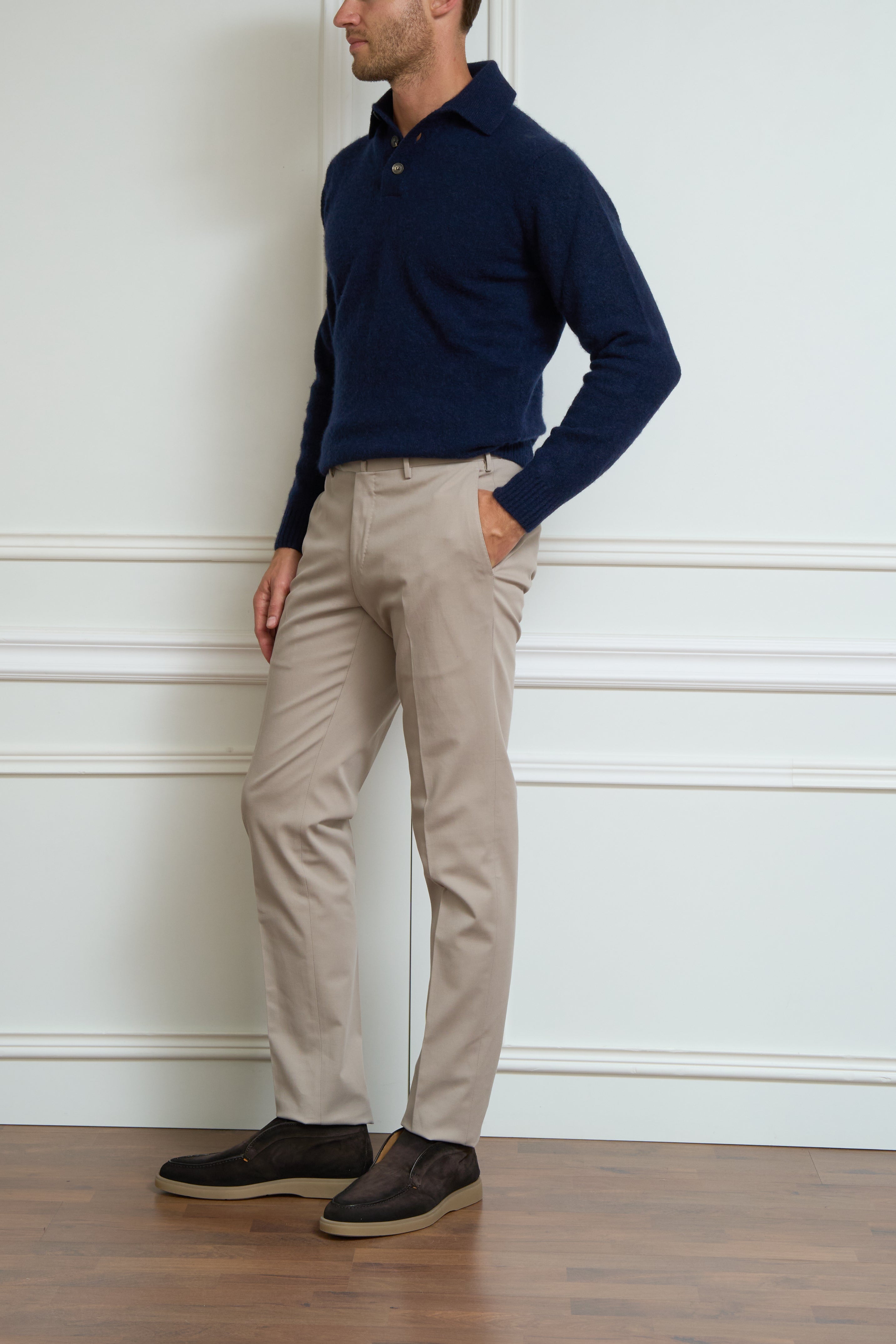 Chinos in beige