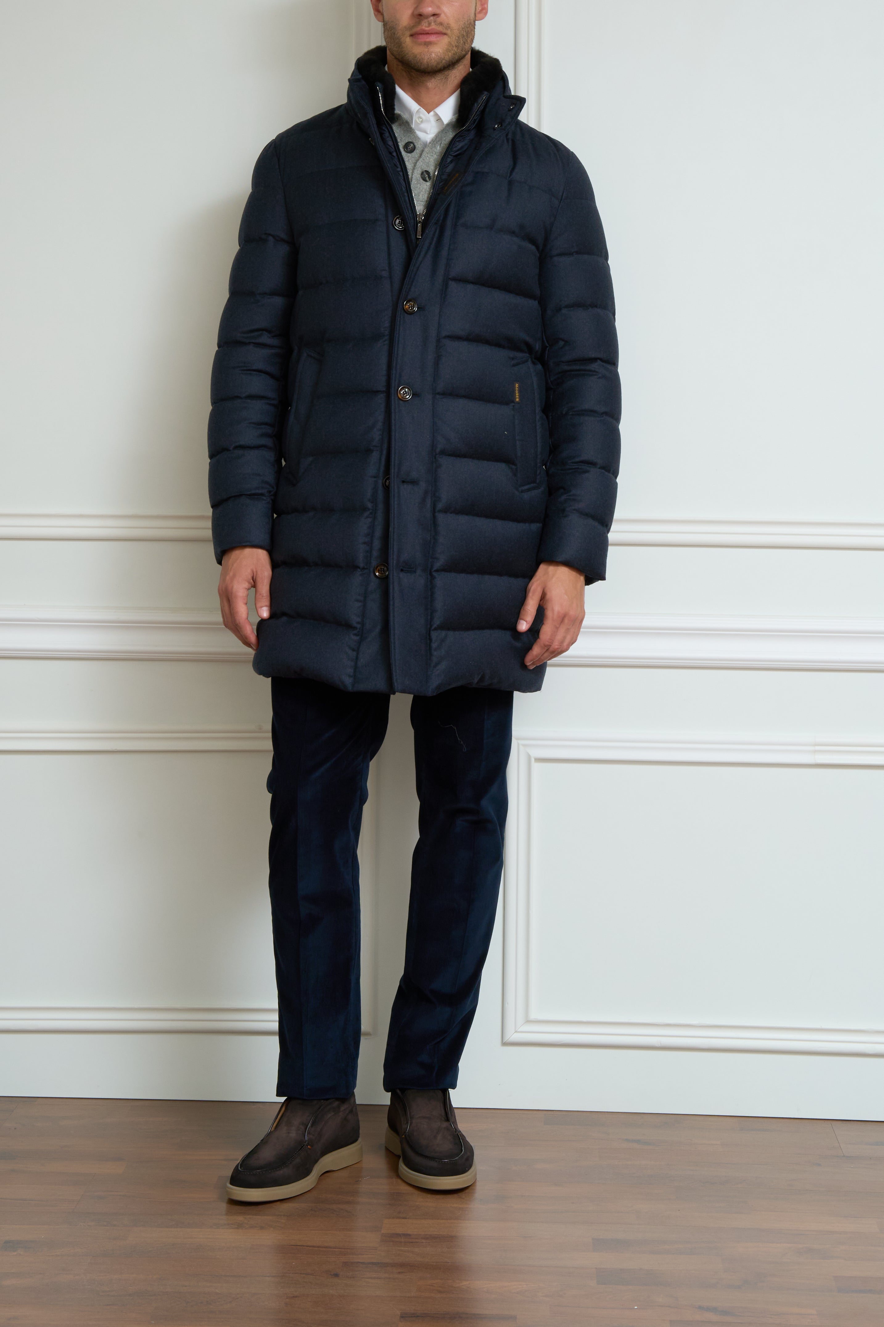 Coat in blue
