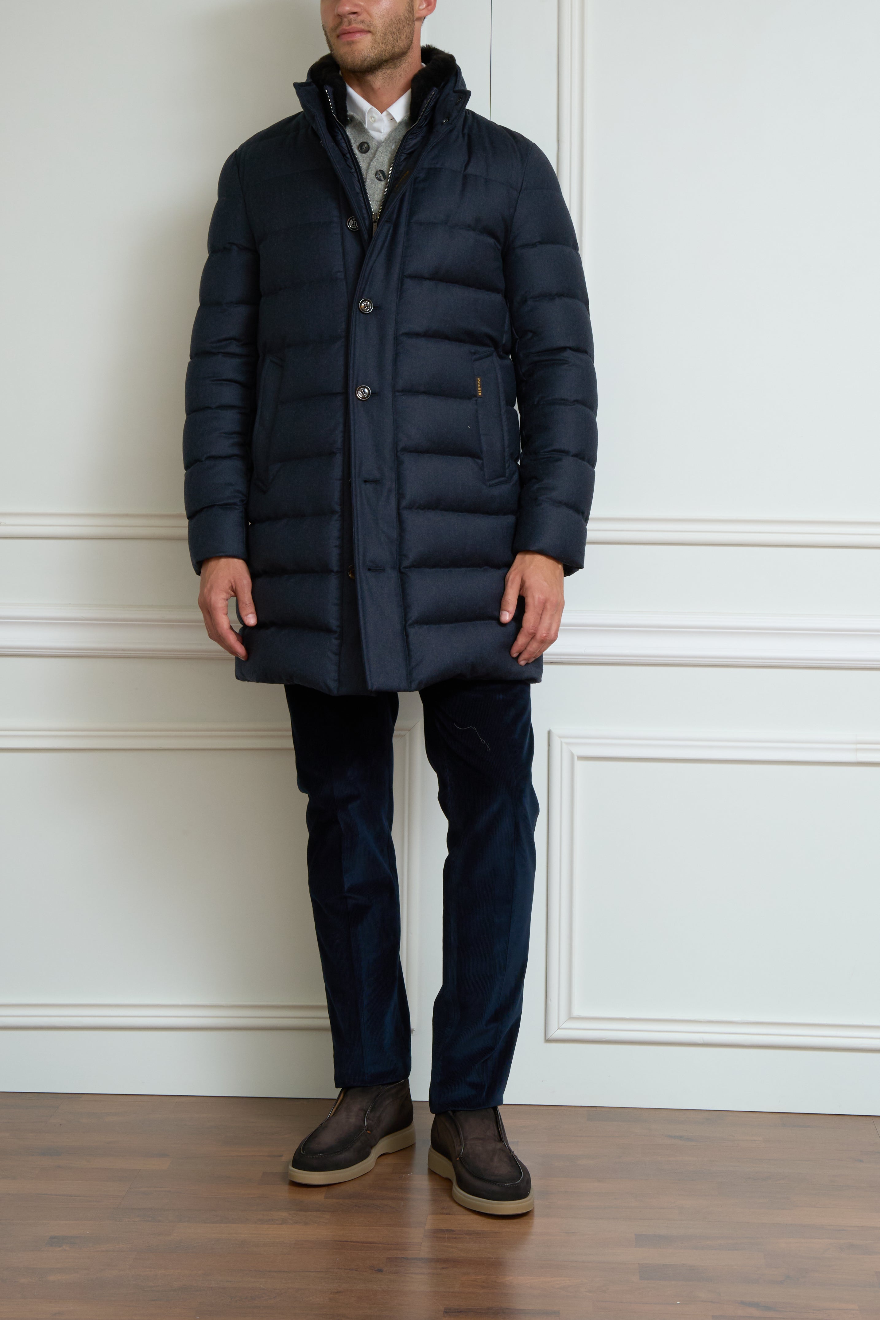 Coat in blue