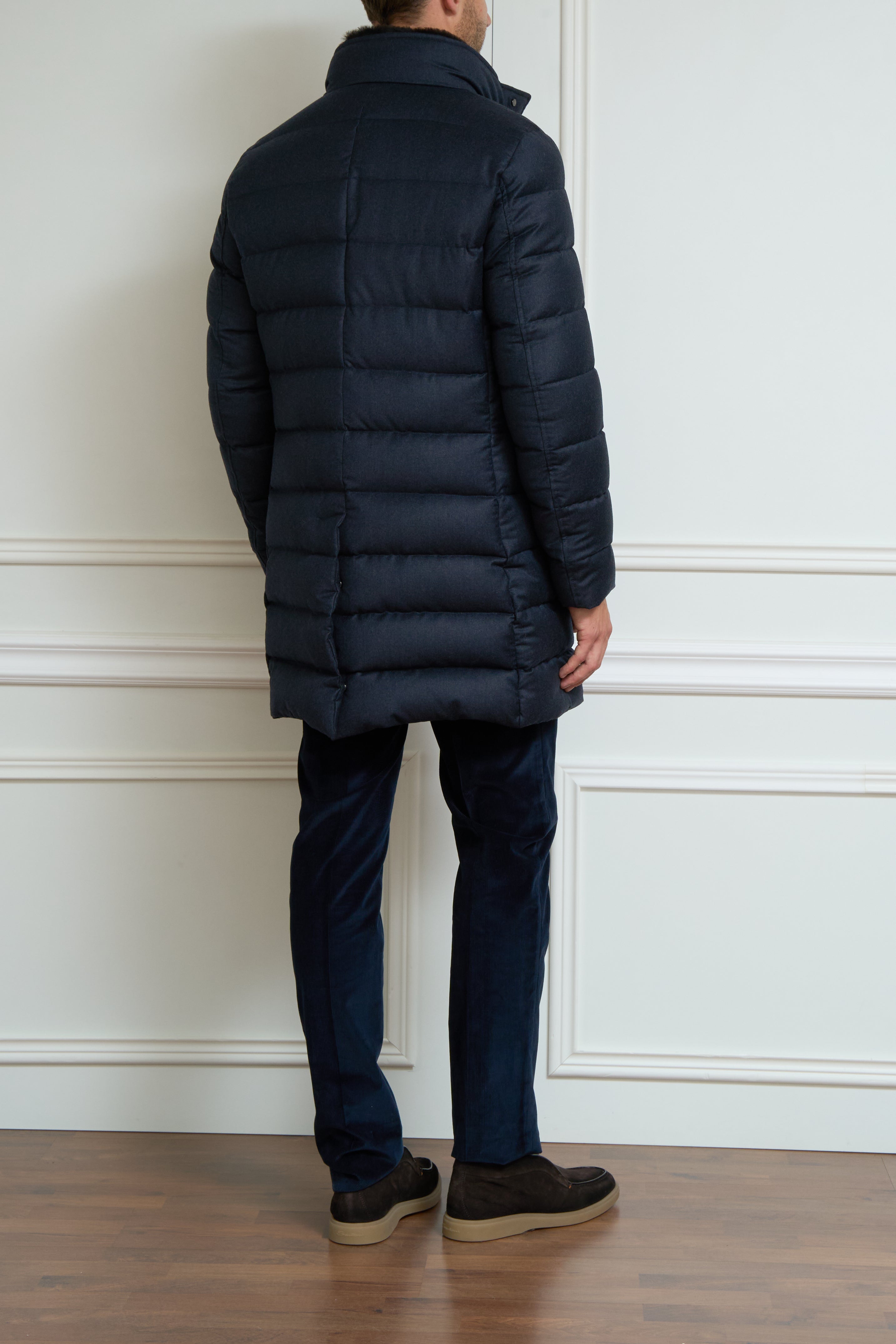 Coat in blue