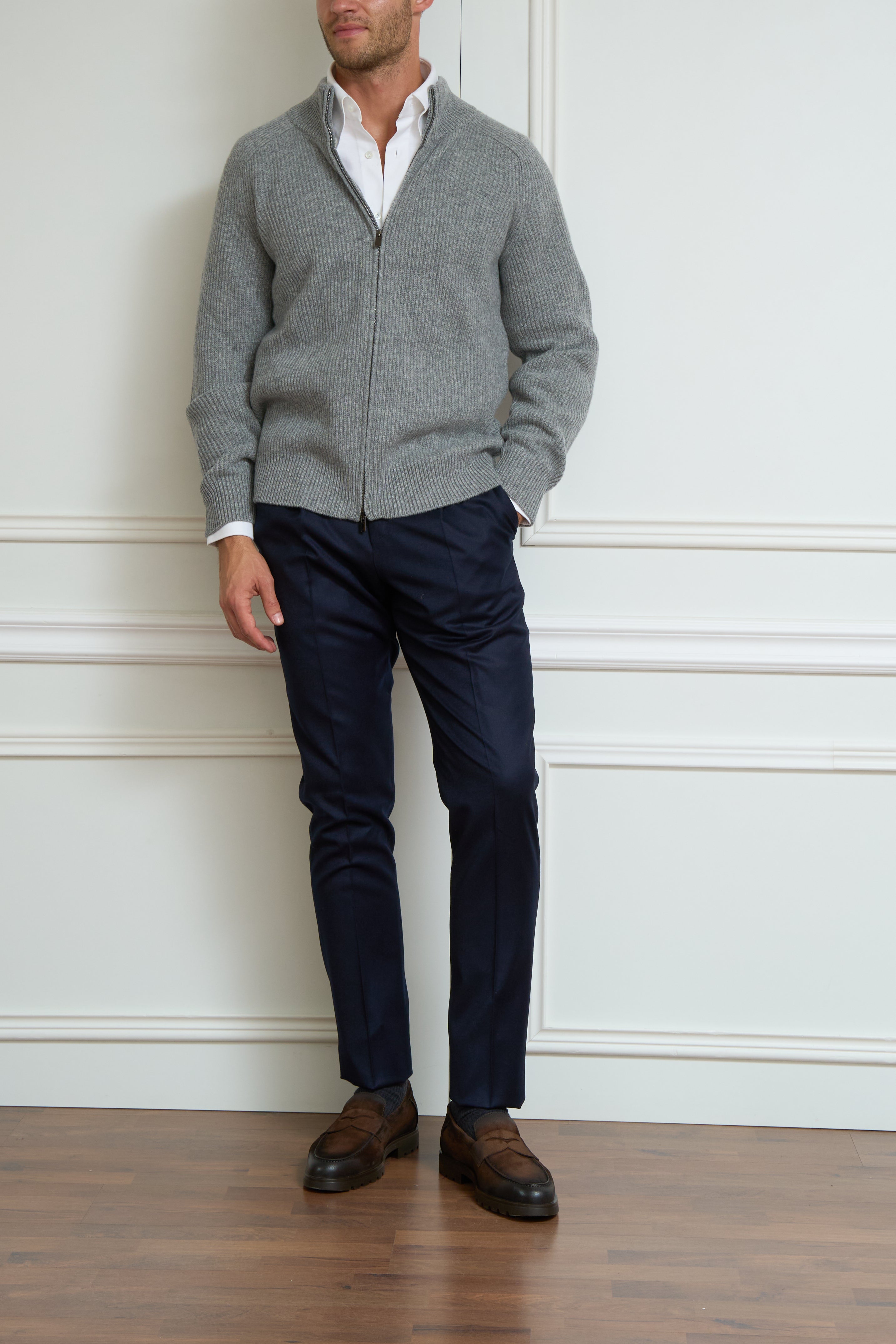 Cardigan in grey