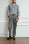 grey flannel trousers