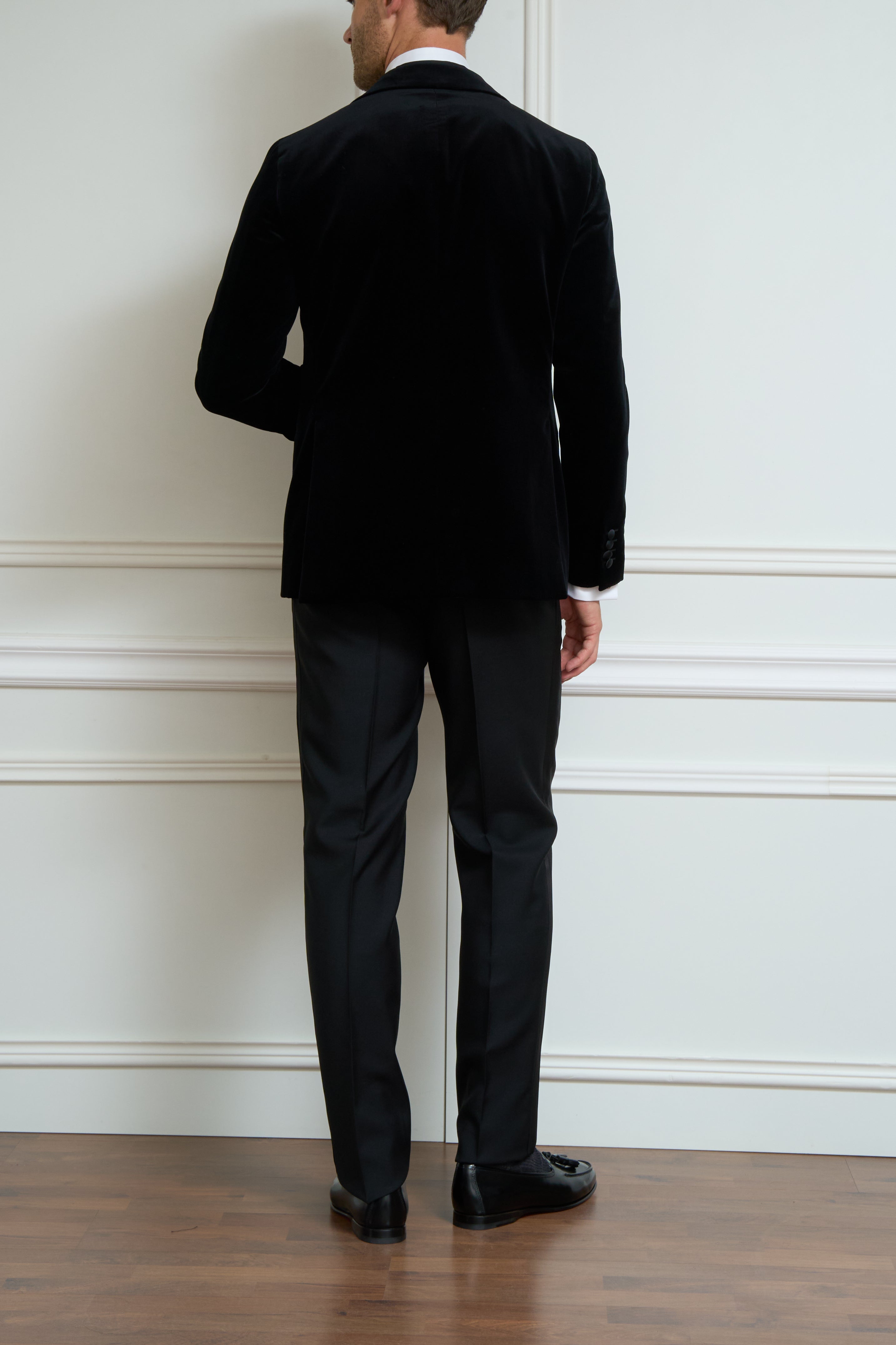 Velvet jacket in black