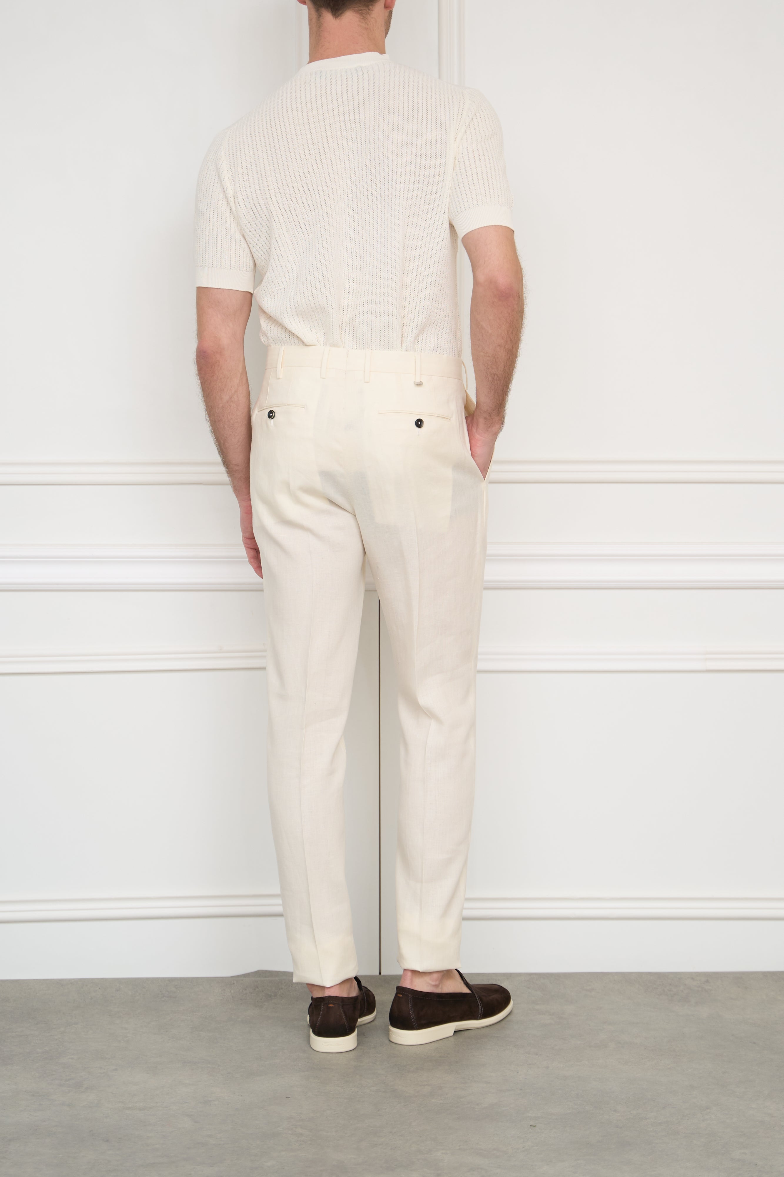 Chinos in blue