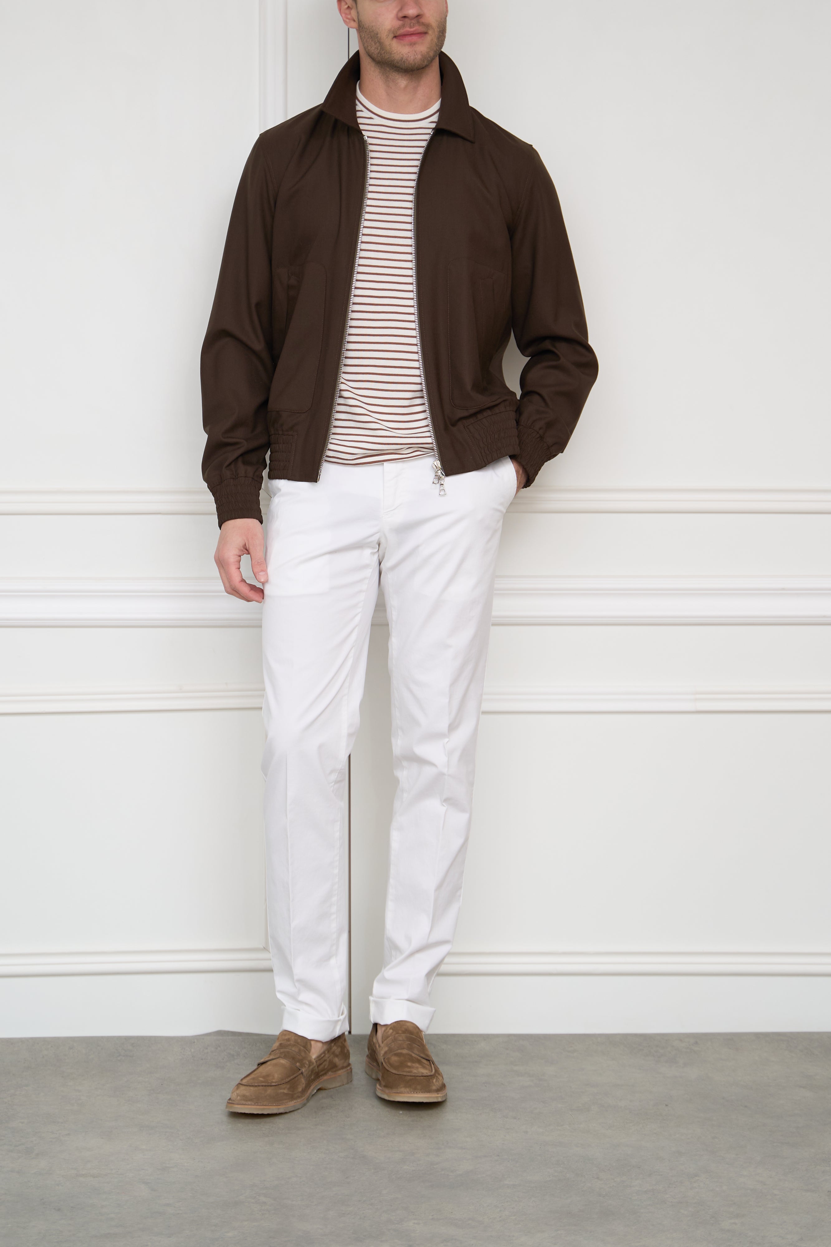 Chinos in blue