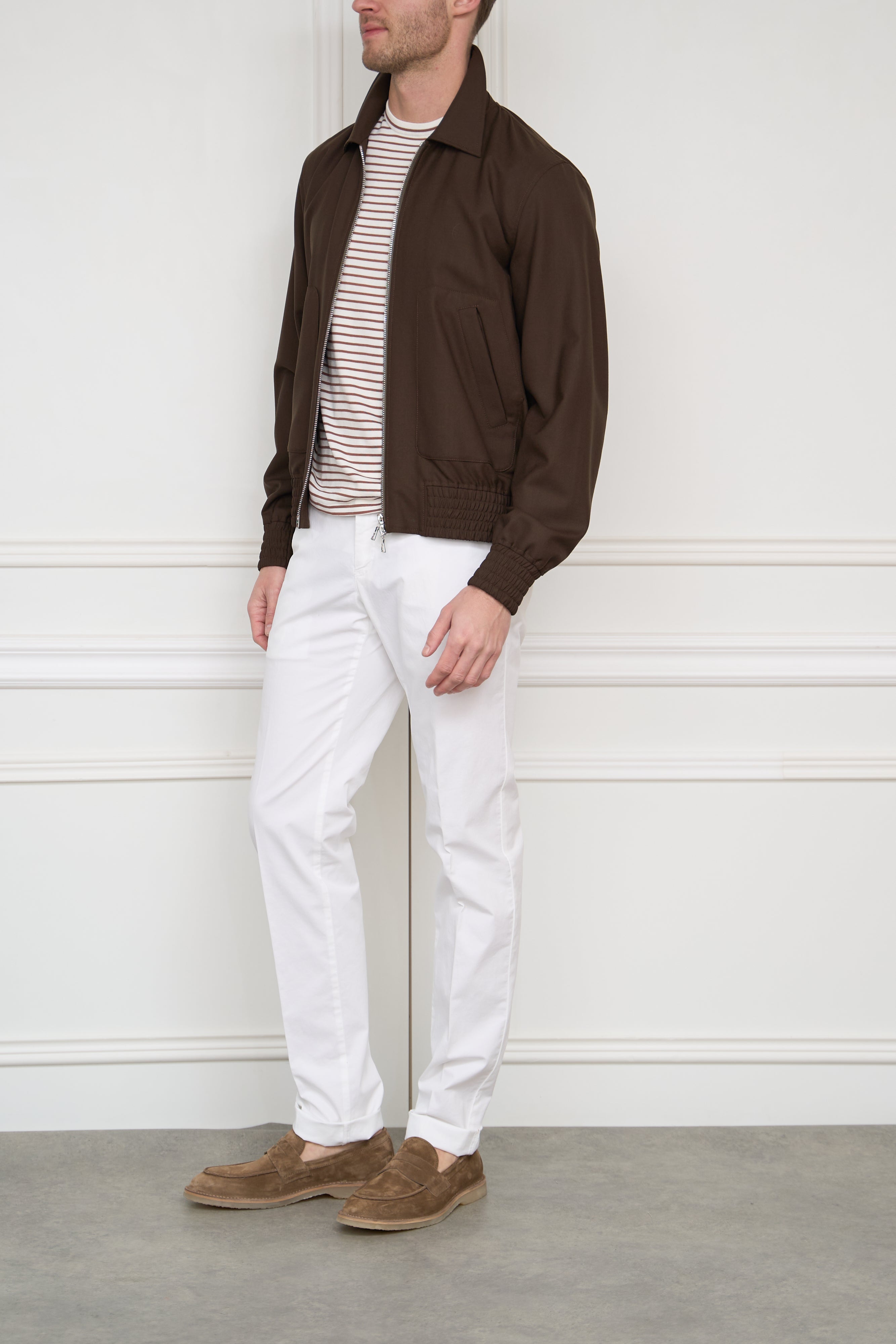 Blouson in braun