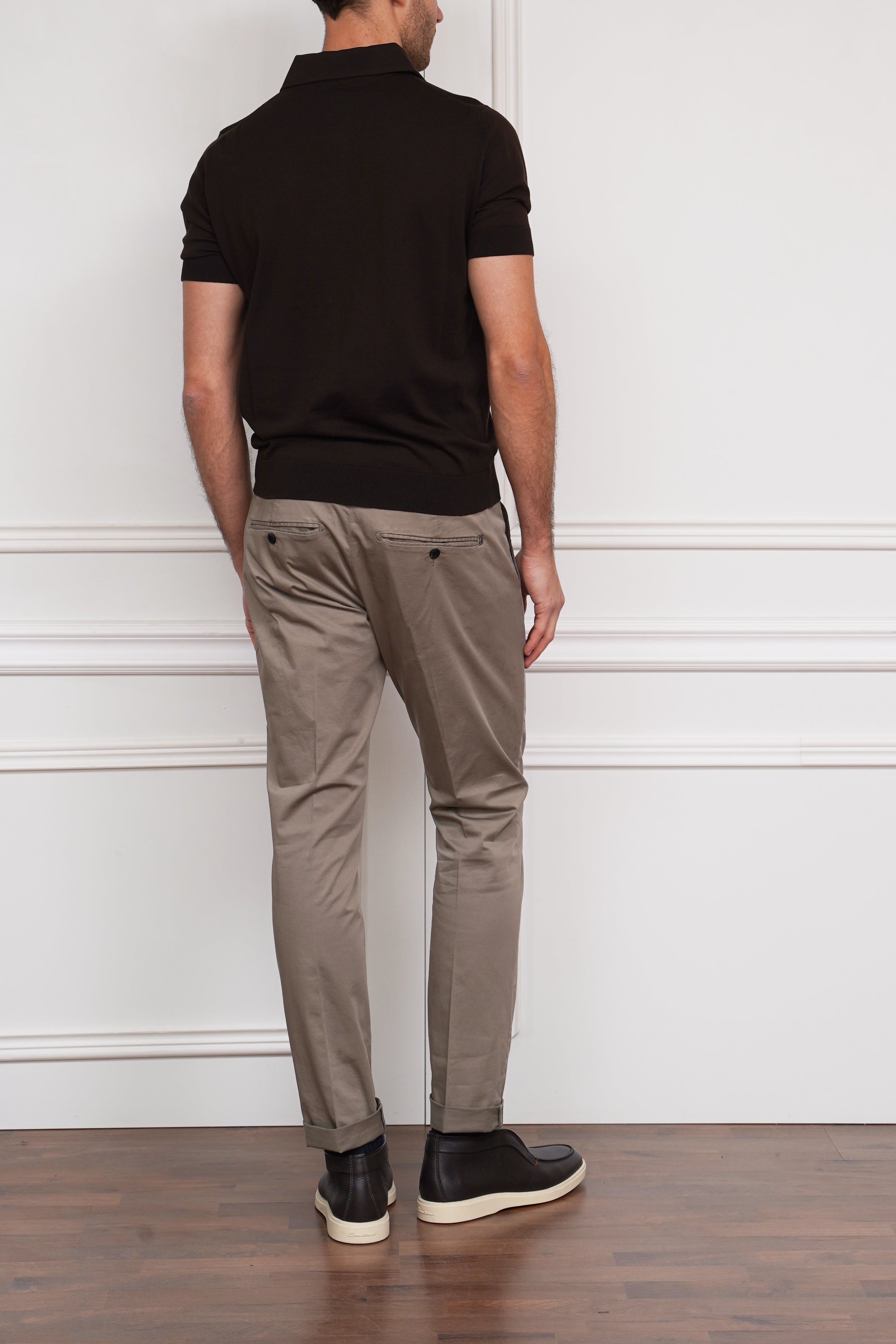 Poloshirt in dunkelbraun