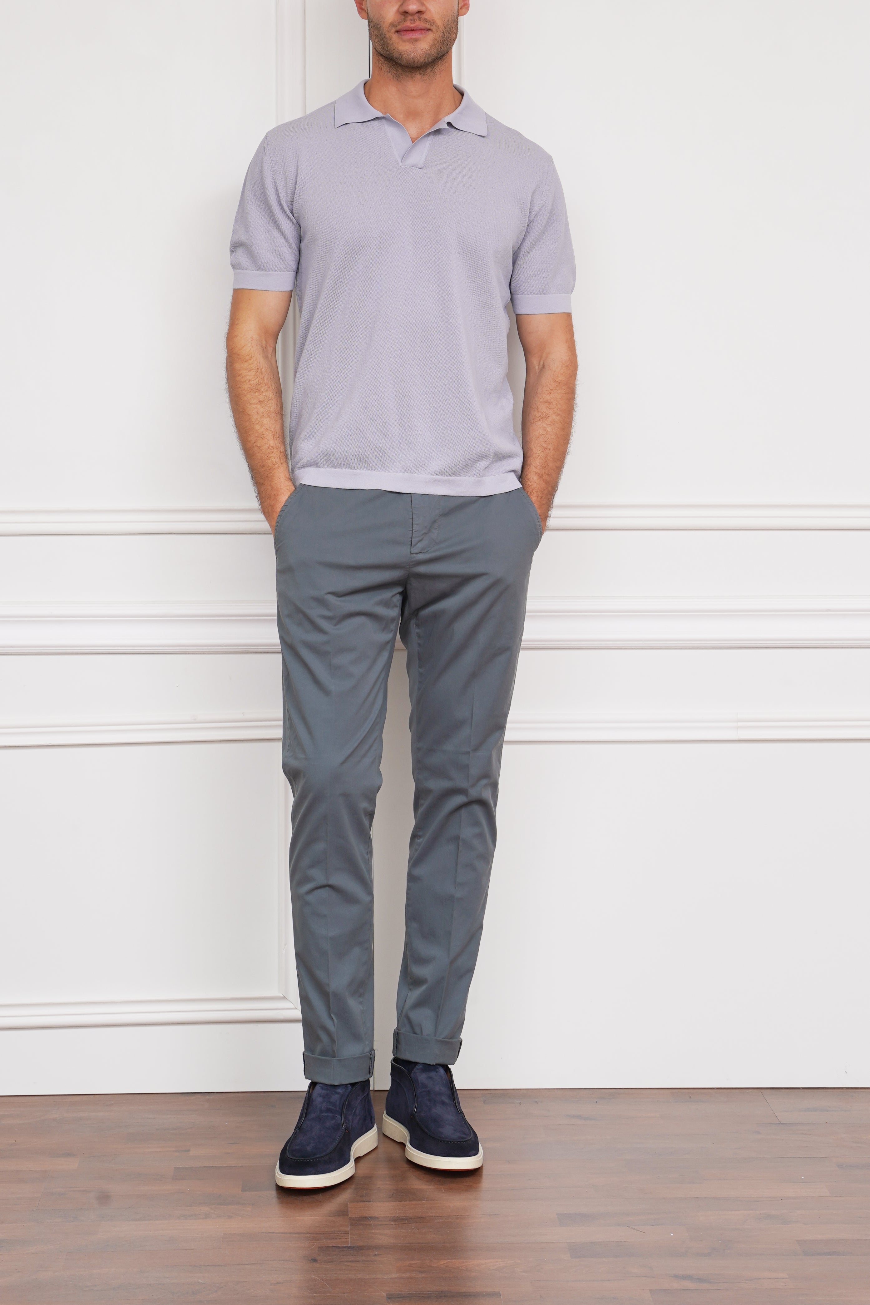 Poloshirt in flieder