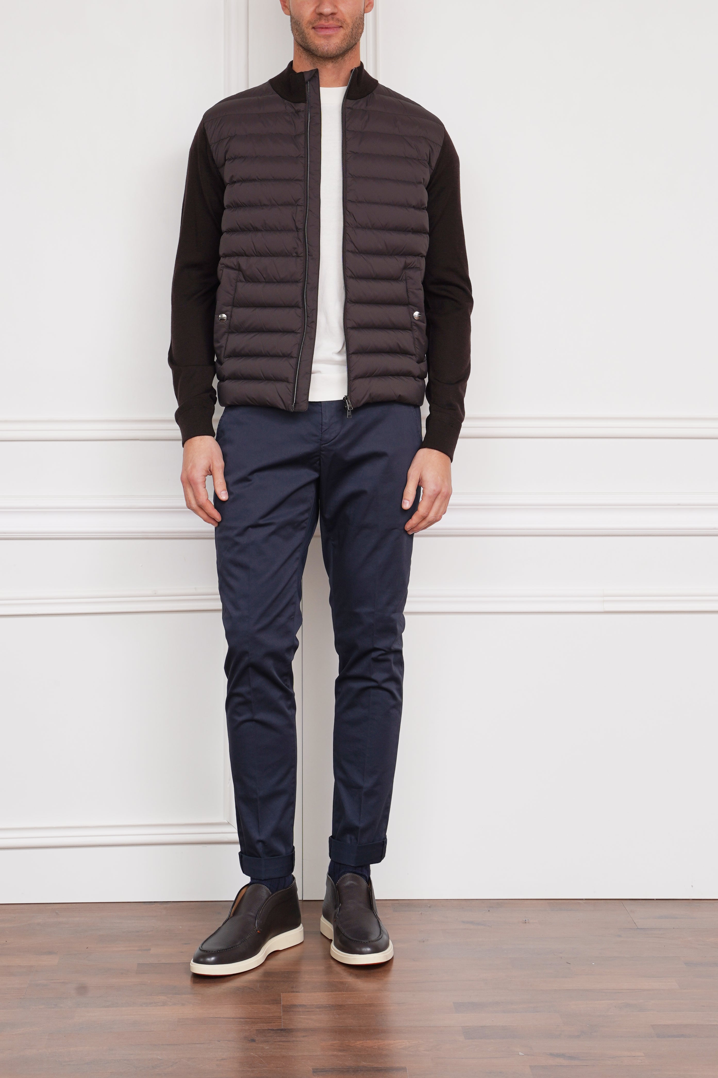 Wattierte Jacke in braun