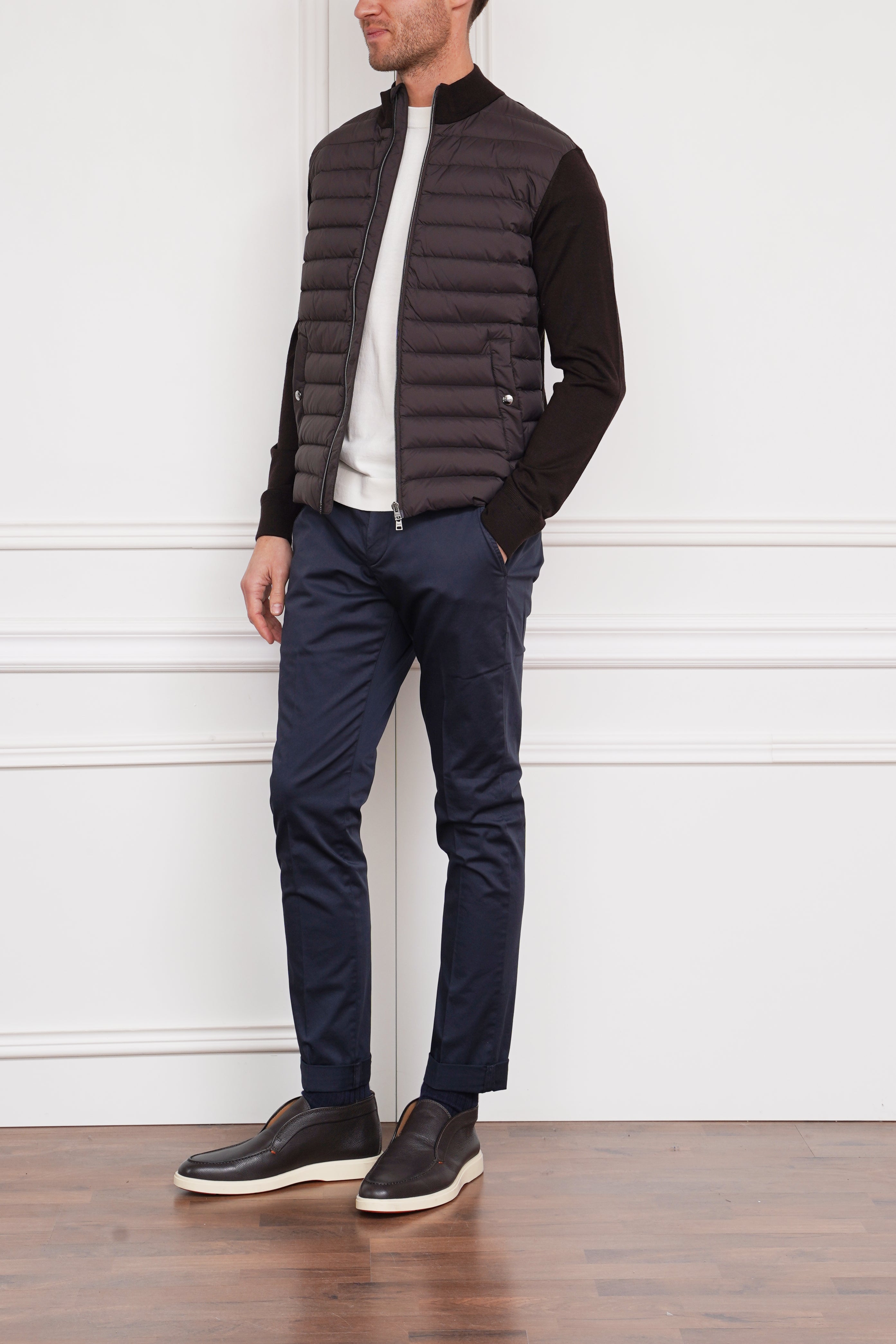 Wattierte Jacke in braun