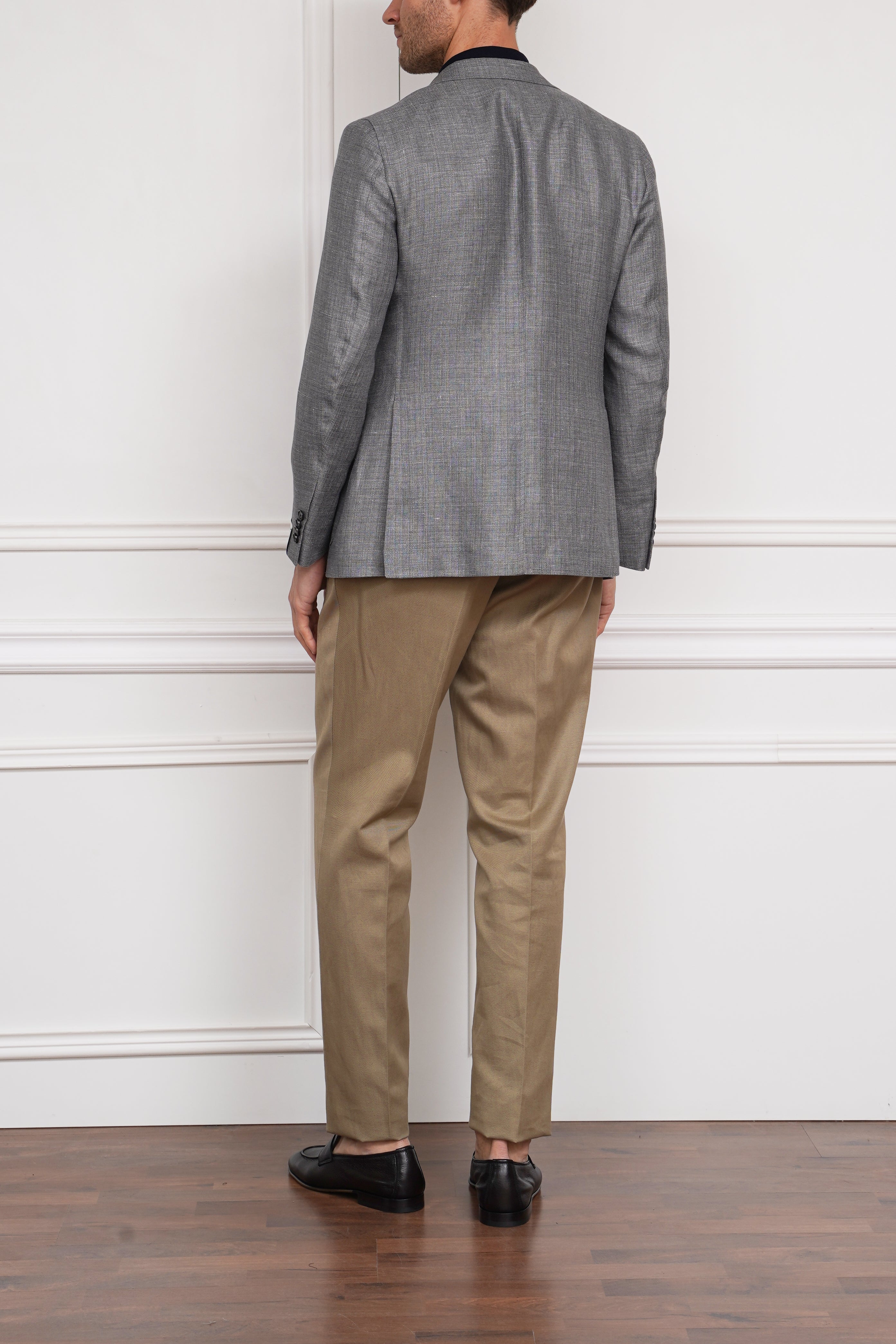 Strukturiertes Sakko in grau