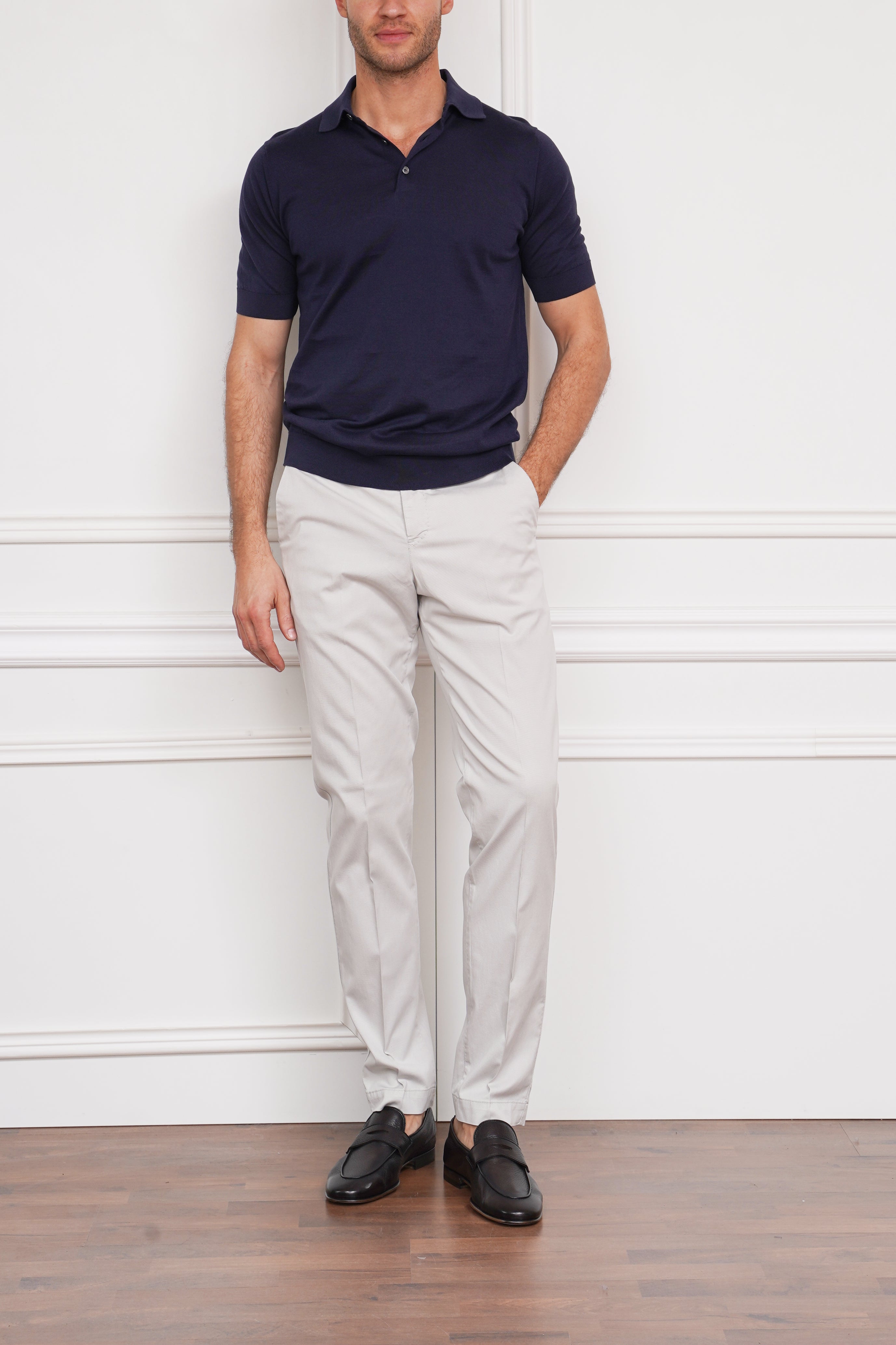 Poloshirt in marine