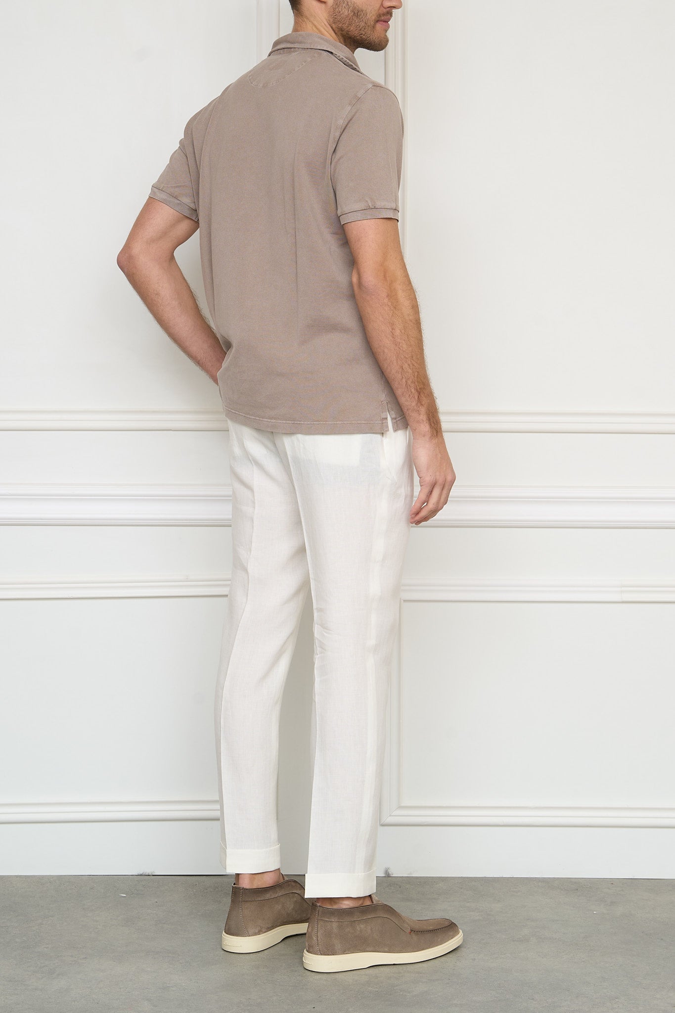 Poloshirt 'North' in taupe