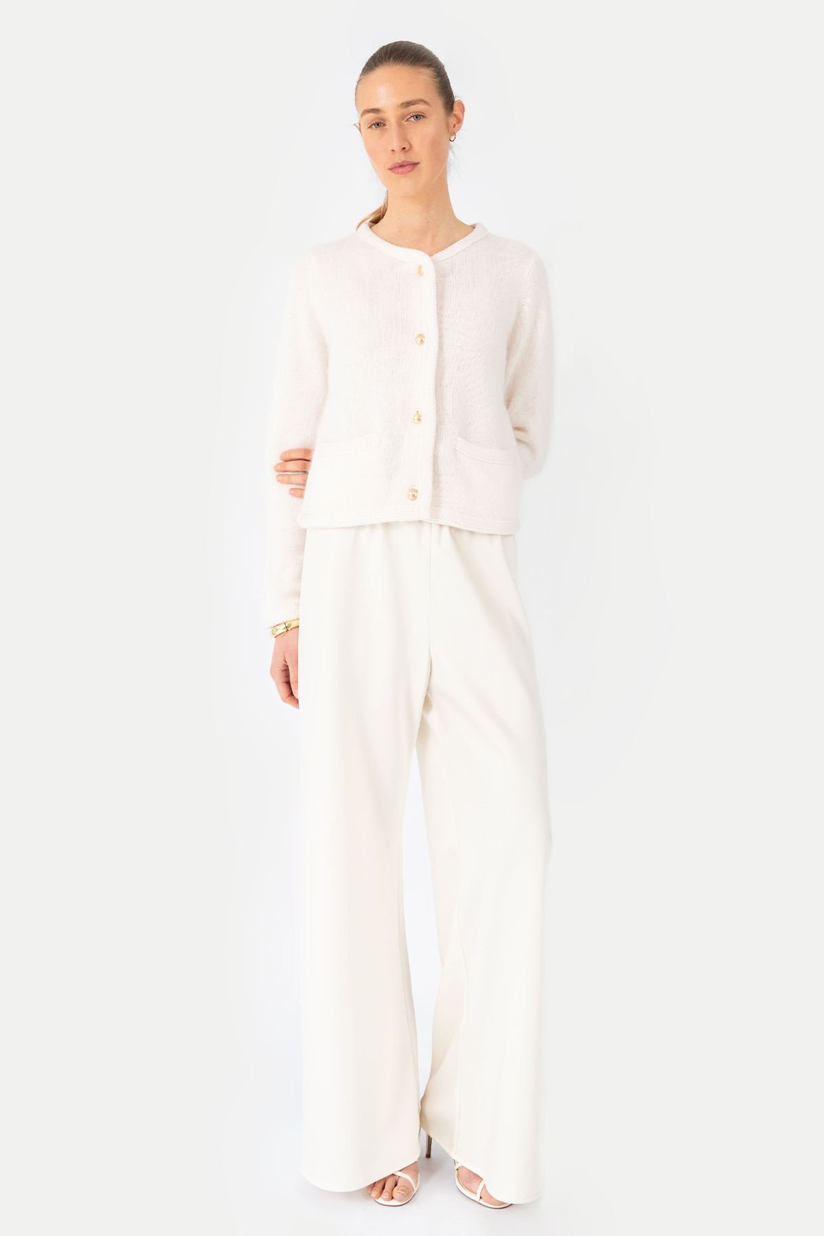 Strickjacke 'Blanca' in creme