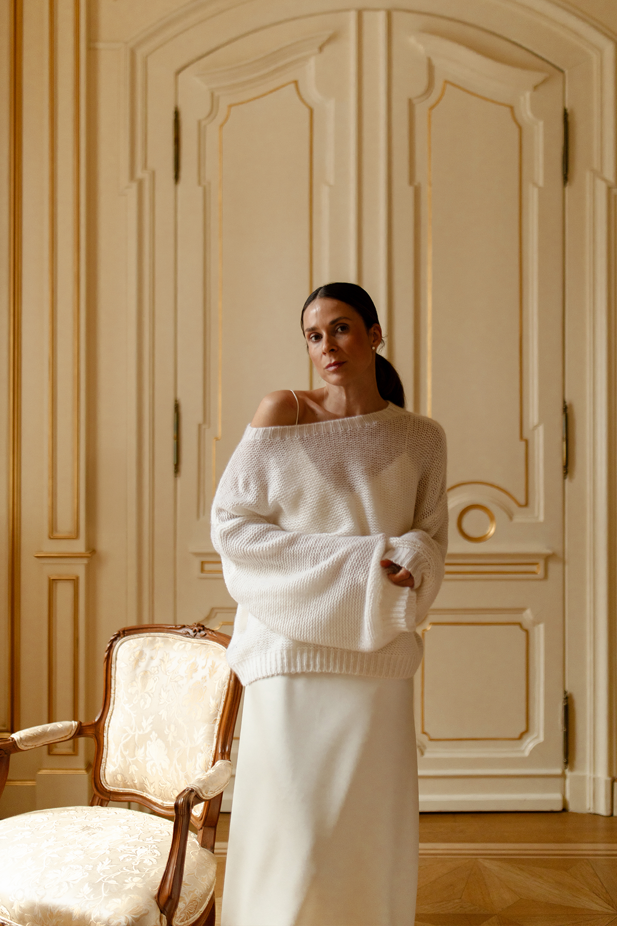 Pullover 'Josefine' in weiß