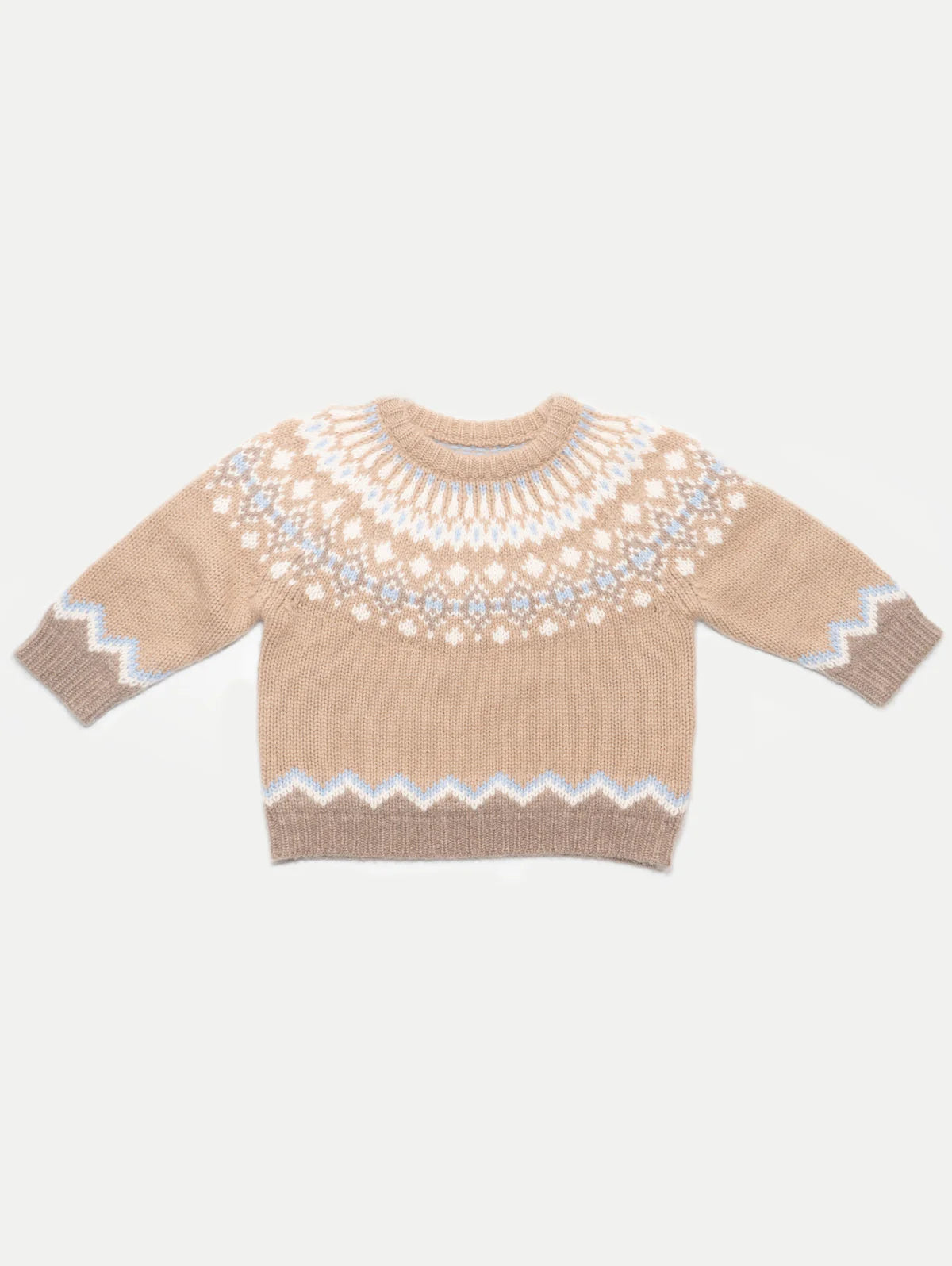 Lola Fair Isle Sweater in toast