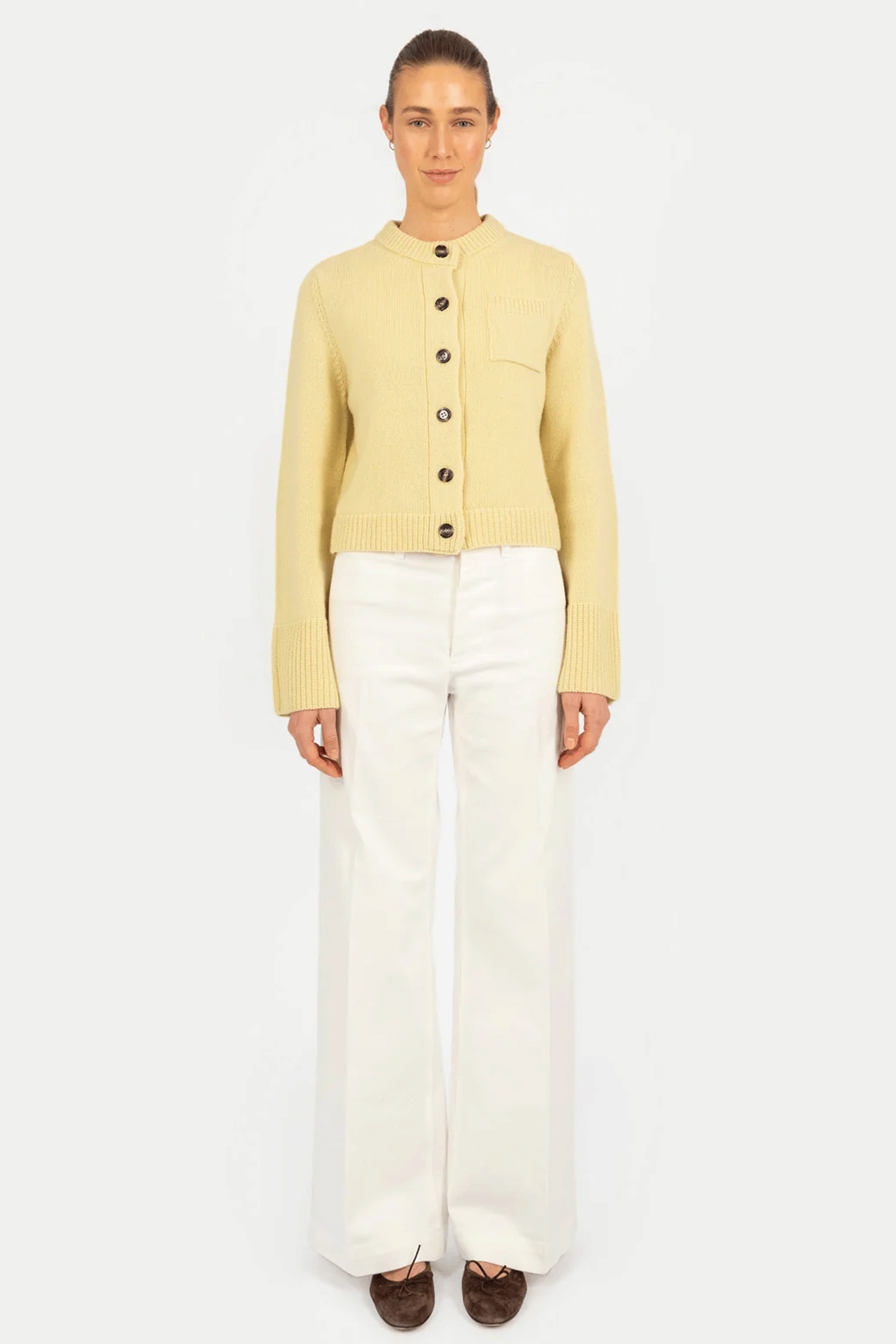 Strickjacke 'Lilly' in gelb