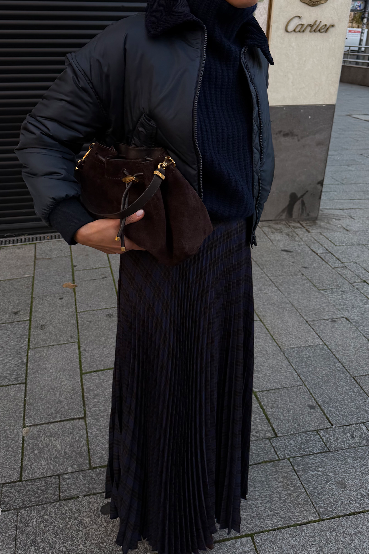 Bomberjacke in marine