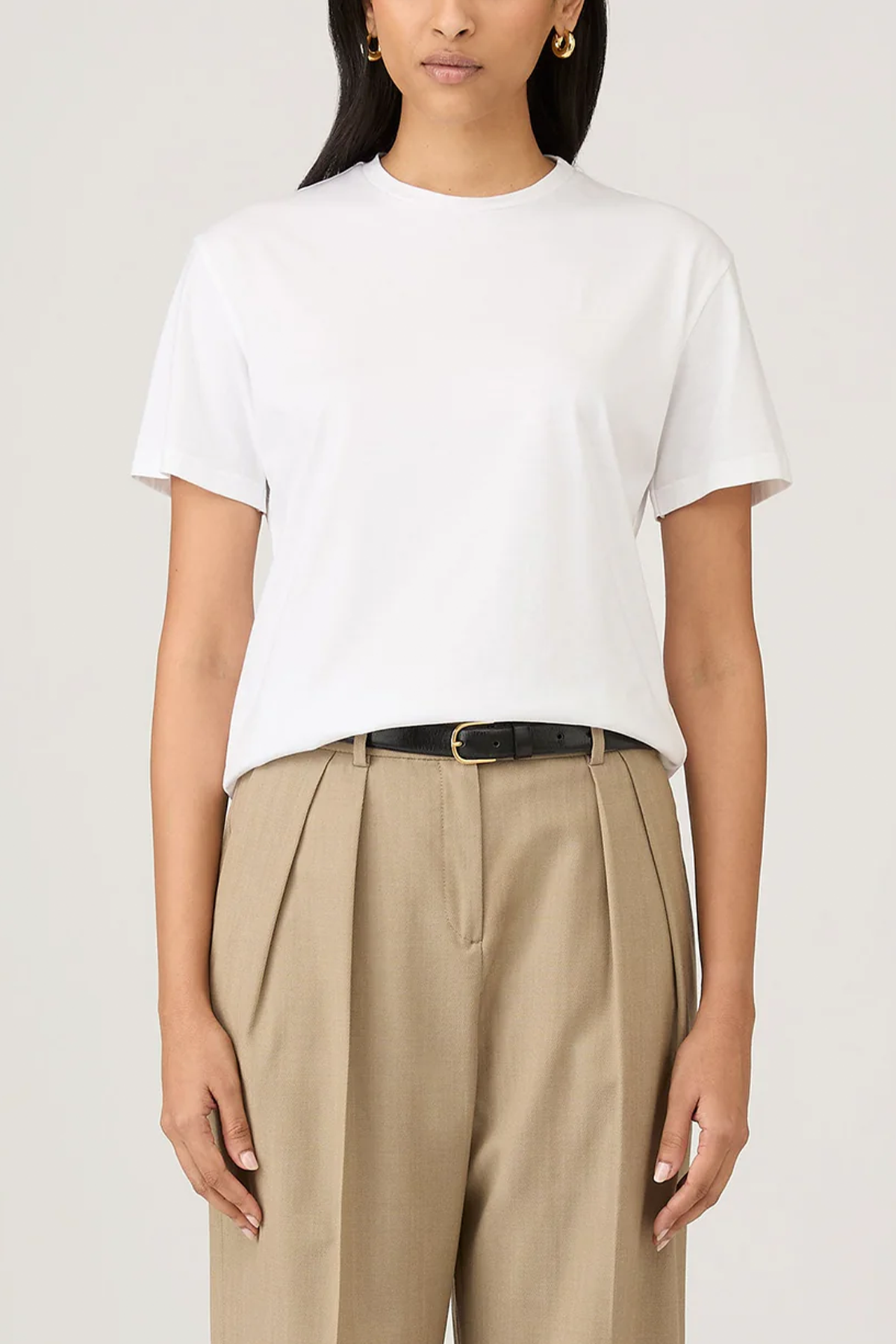 Boyfriend T‑Shirt in weiß