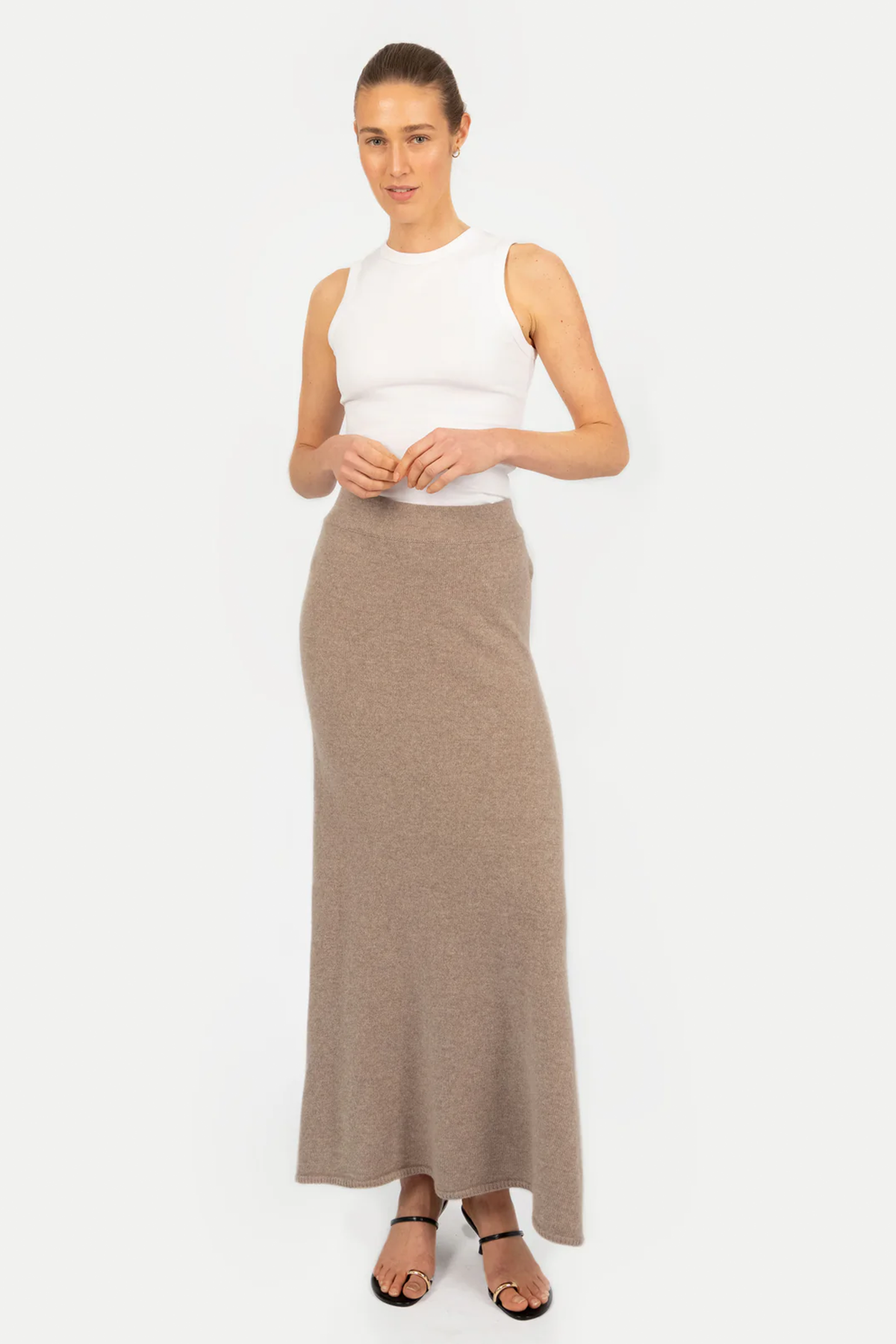 Rock Cosima beige Damen – C.Wirschke Düsseldorf