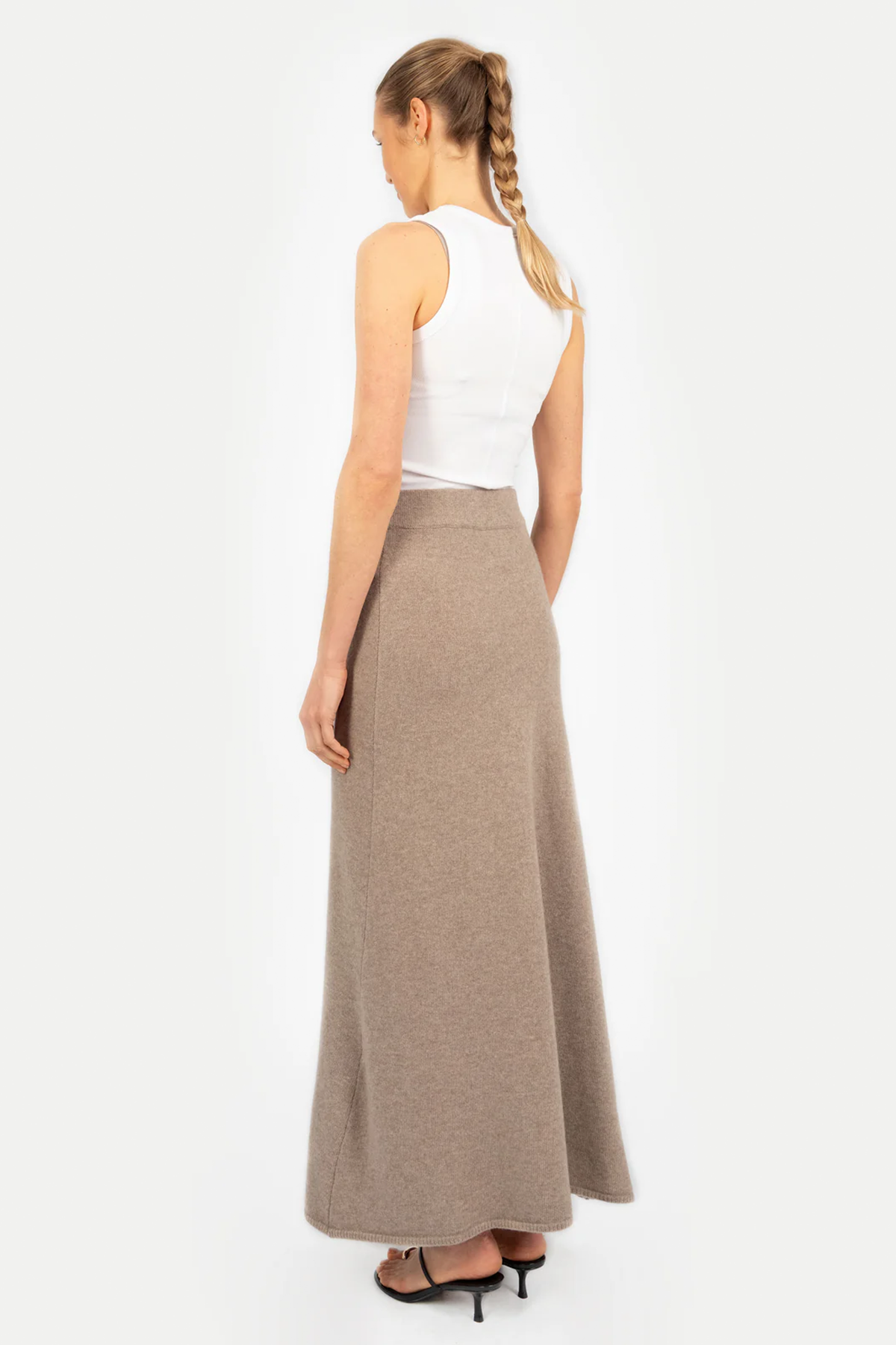 Rock Cosima beige Seitenansicht Damen – C.Wirschke Düsseldorf