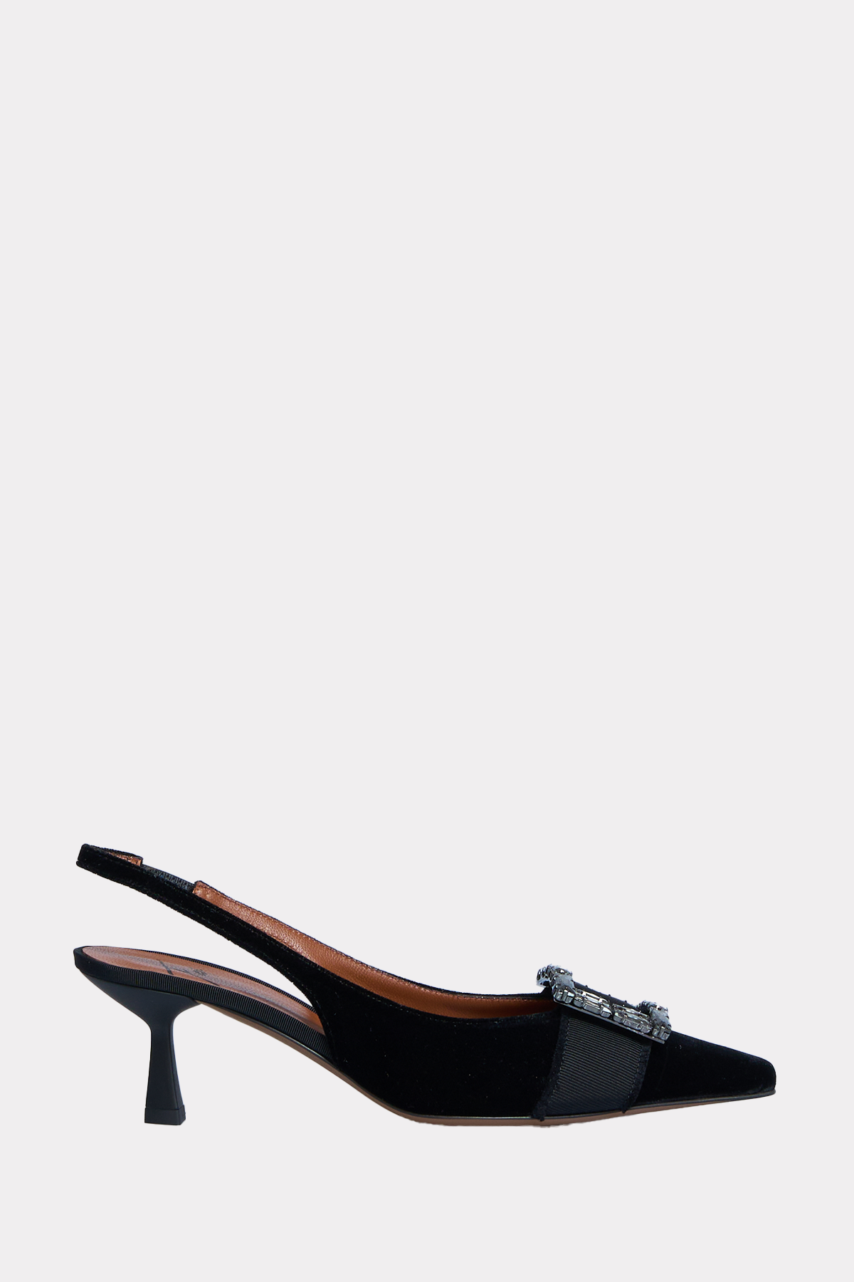 Slingbacks in schwarz