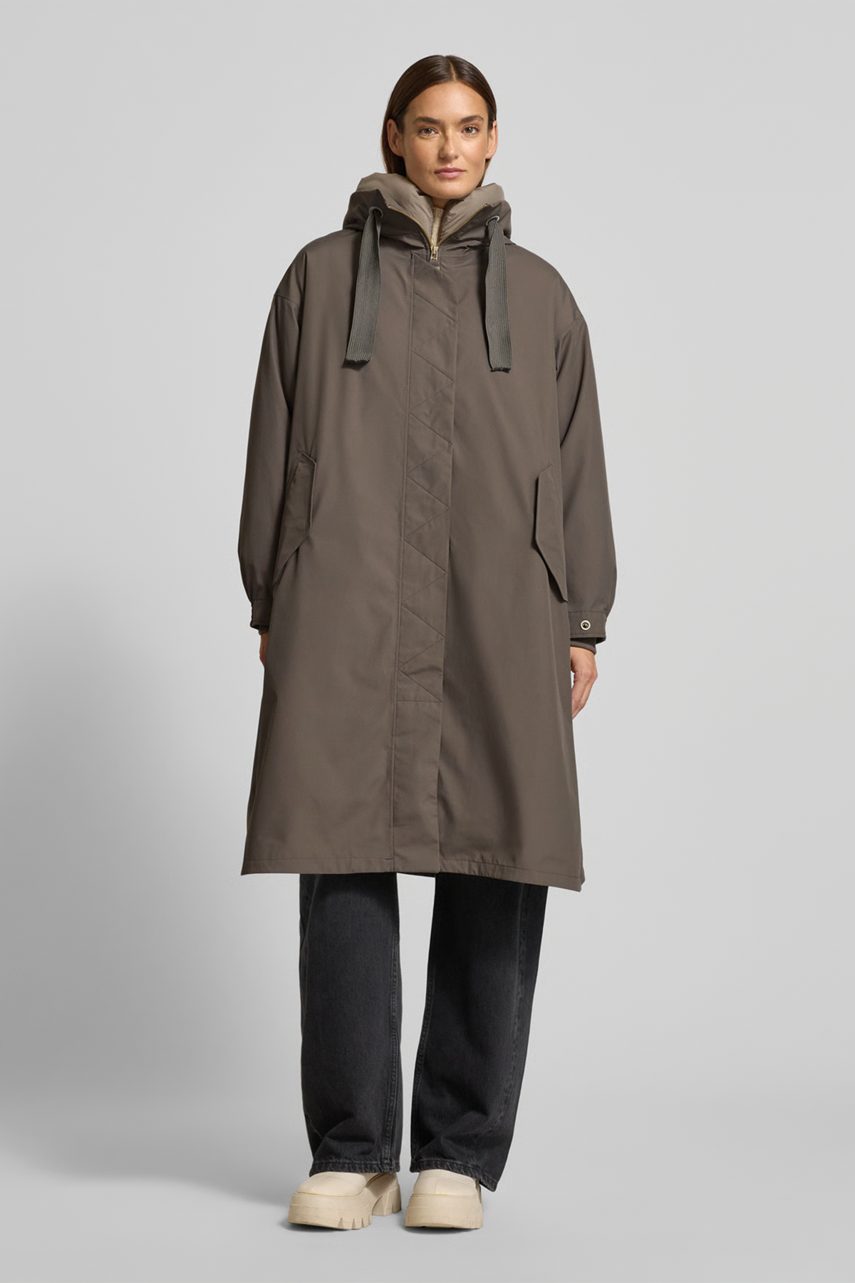 Parka 'AKIRA' in taupe