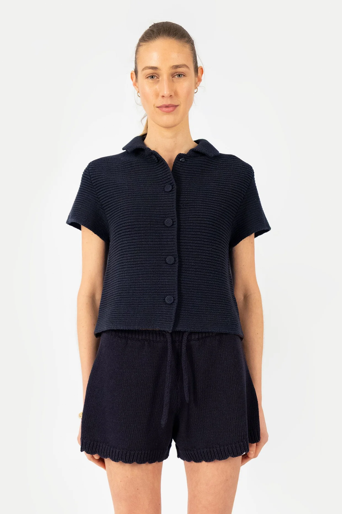 Strickjacke 'Hermine' in deep blue