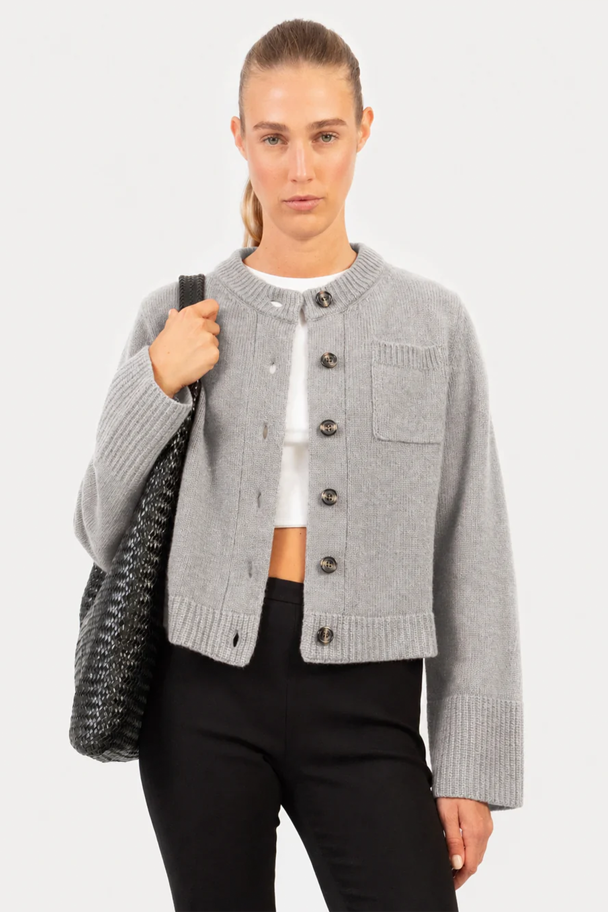 Strickjacke Lilly grau Anna V Berg - C.Wirschke Düsseldorf