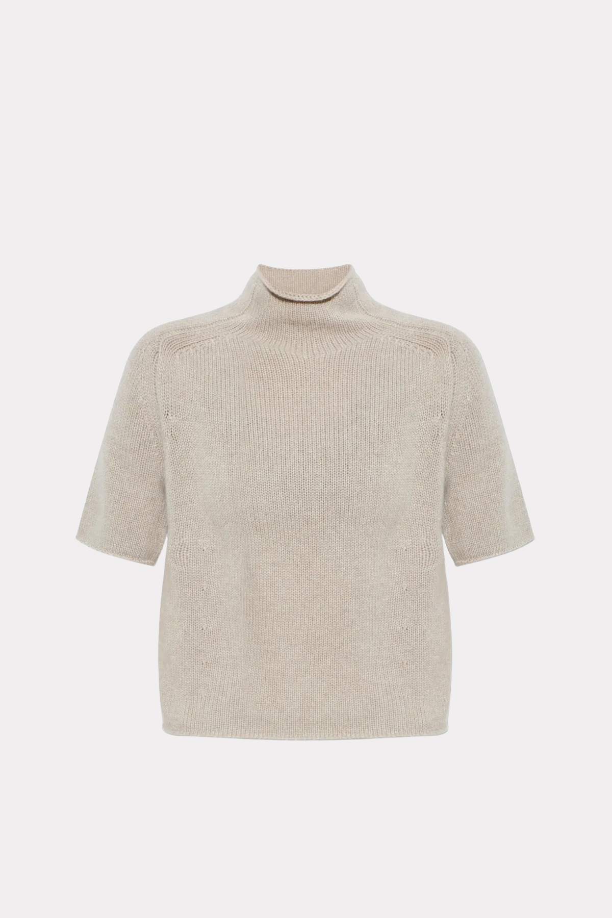 Kaschmir-Kurzarmpullover 'Fride' in beige
