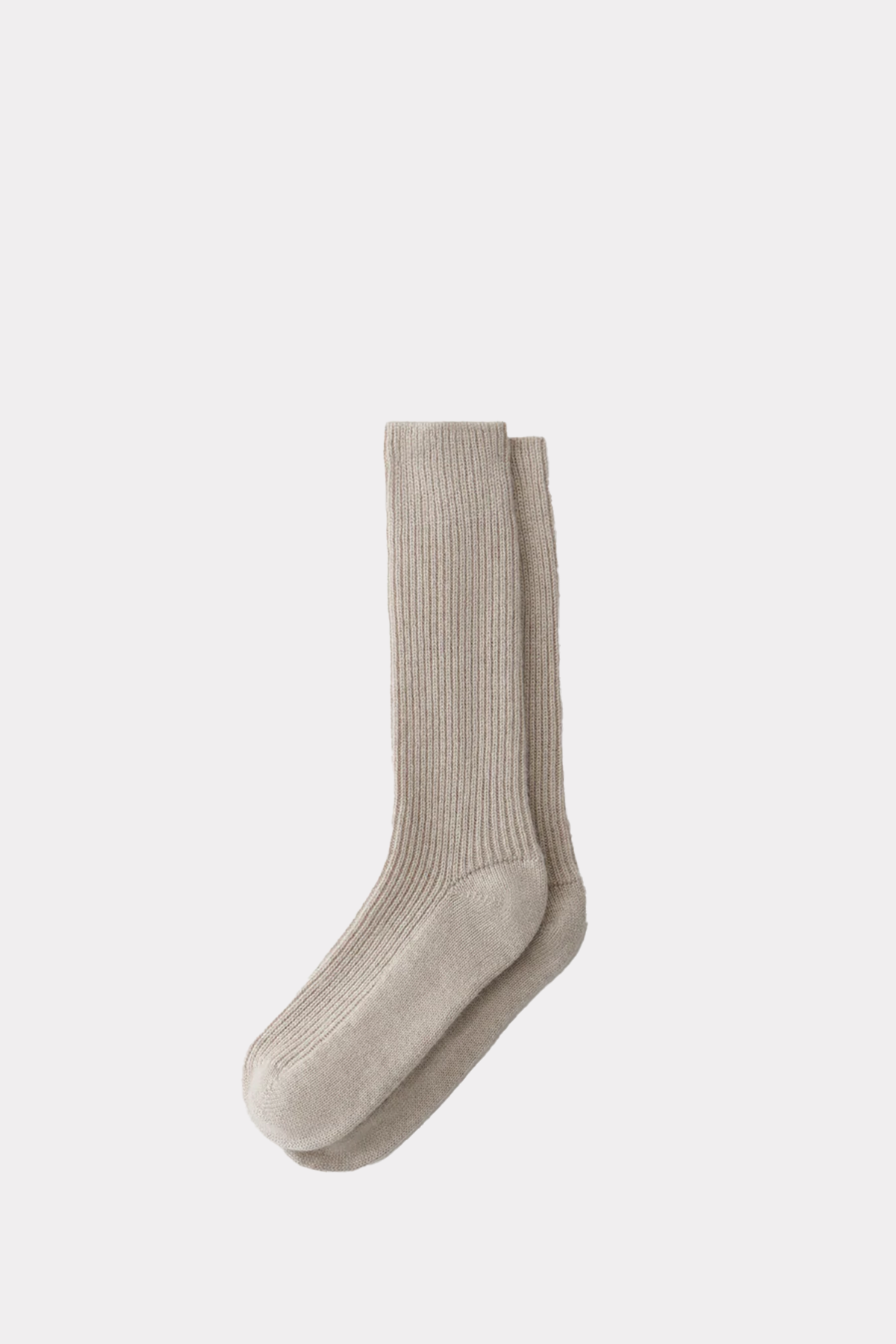 Kaschmirsocken in beige