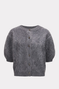 brushed grey cardigan