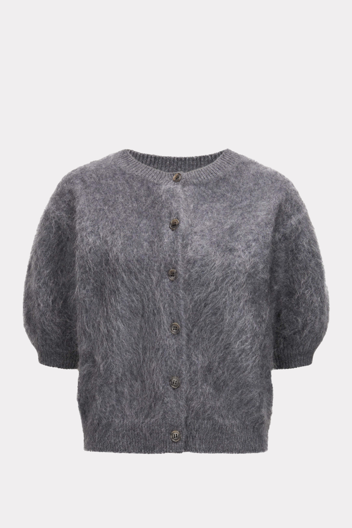 Brushed grey cardigan