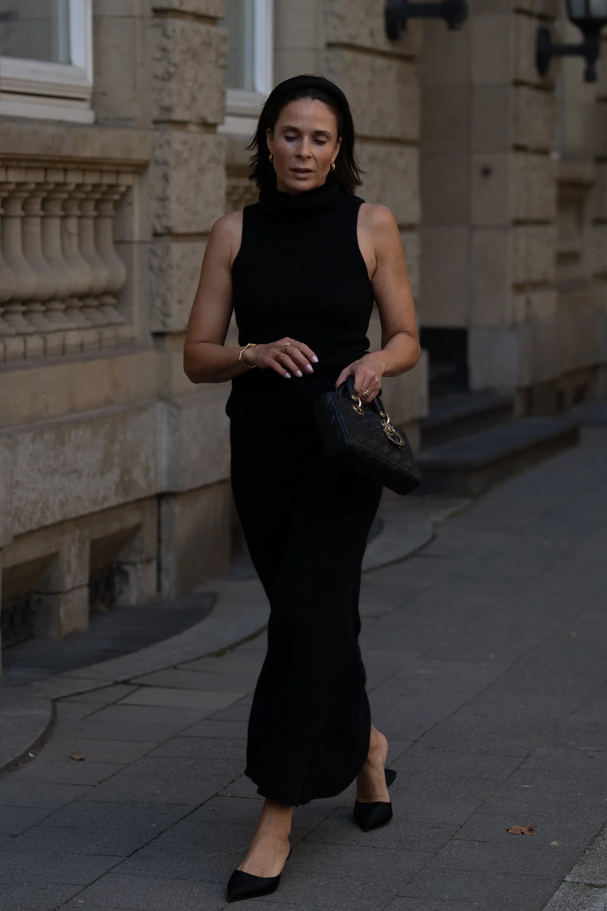 Gebürstetes Top 'Olivia' in schwarz