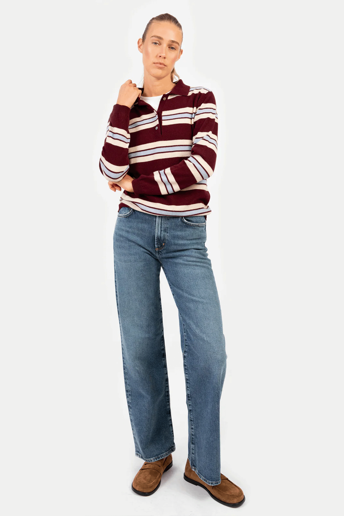 'Robin' Polo in bordeaux