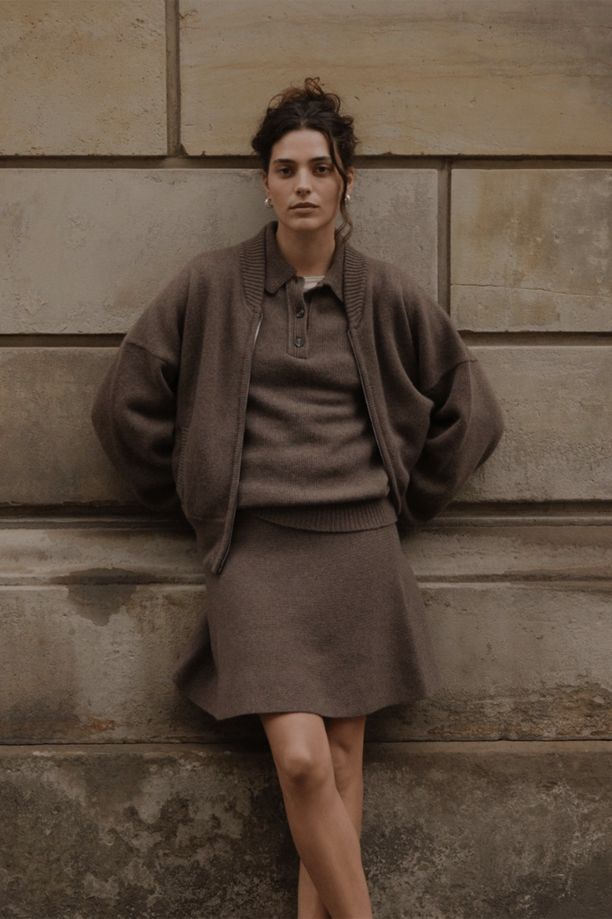 'Gigi' skirt in brown