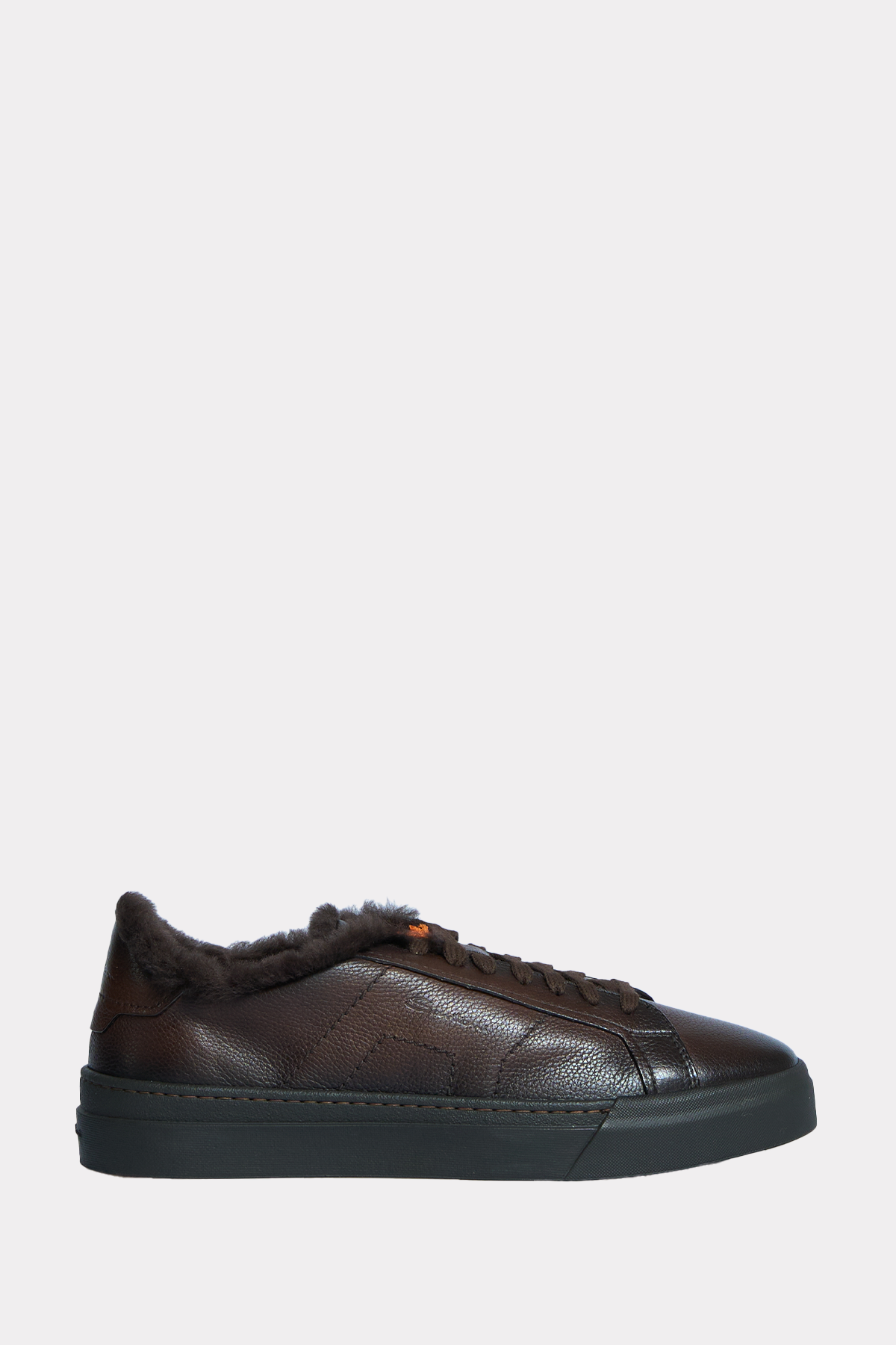 Gefütterter Sneaker in braun
