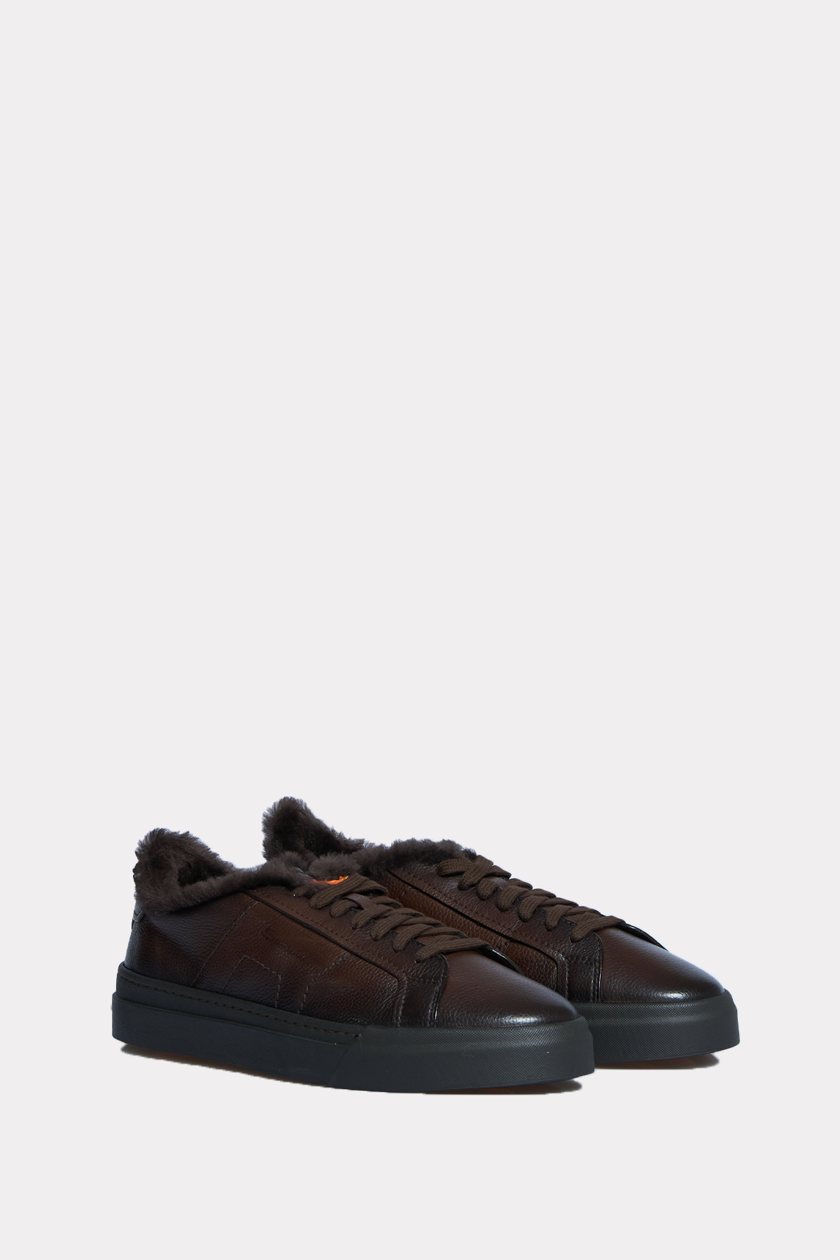 Gefütterter Sneaker in braun