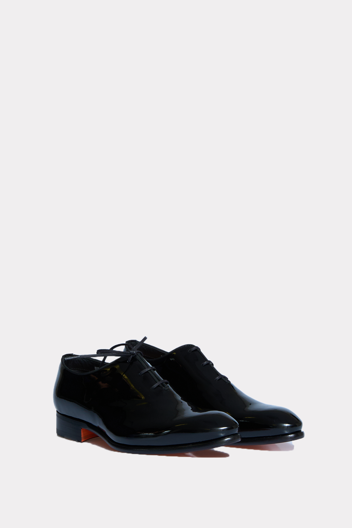 Oxfords aus Lackleder in schwarz