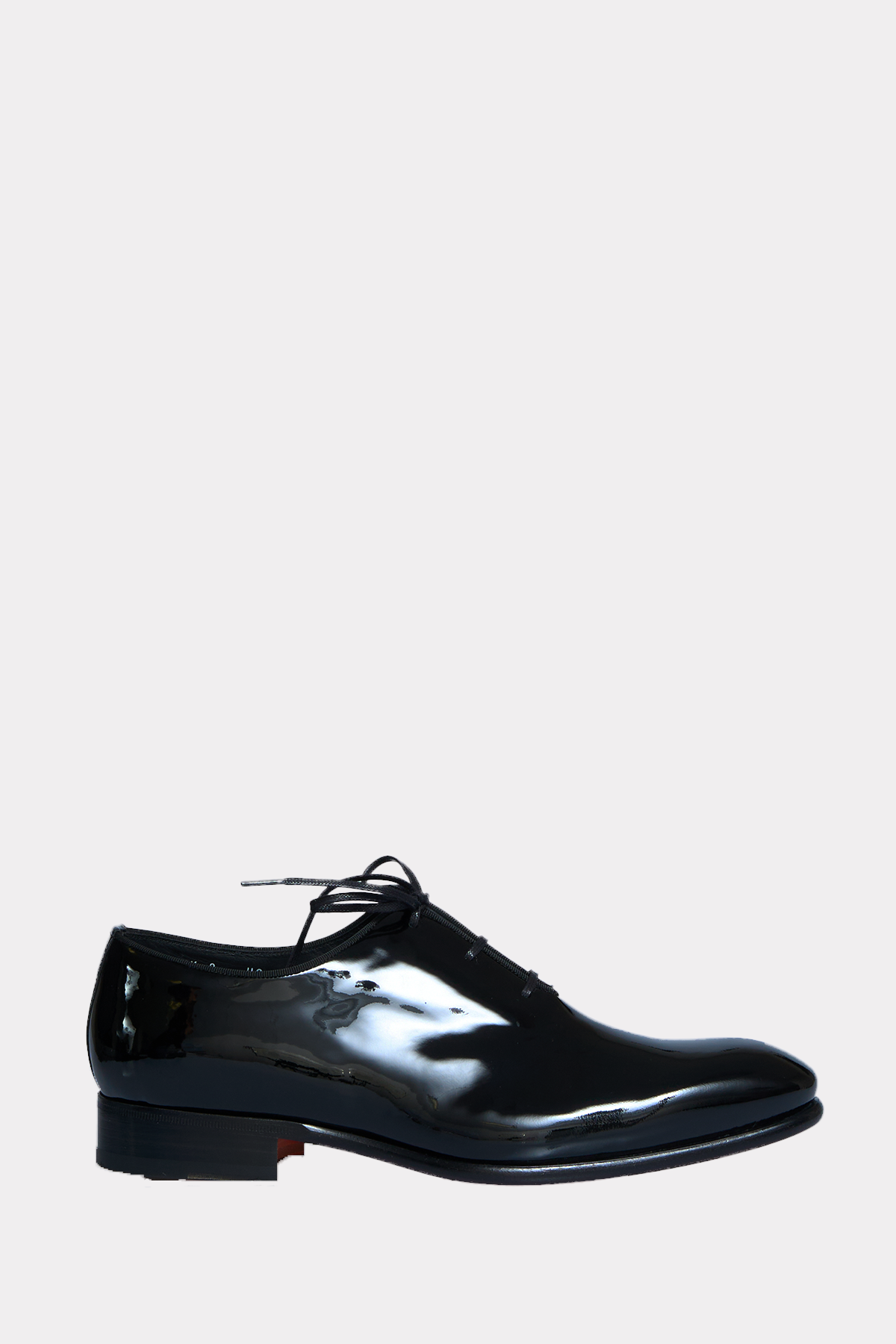 Oxfords aus Lackleder in schwarz