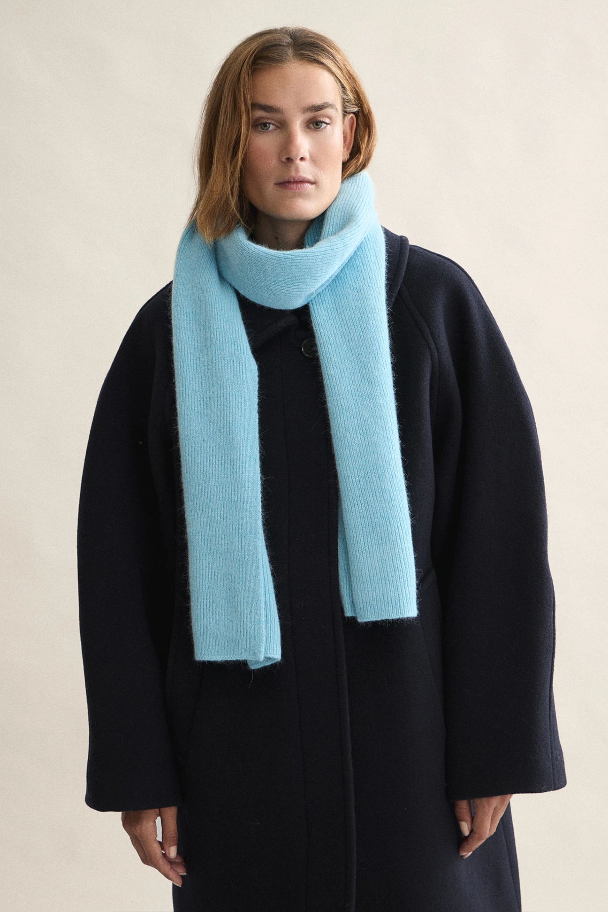 Schal in aqua